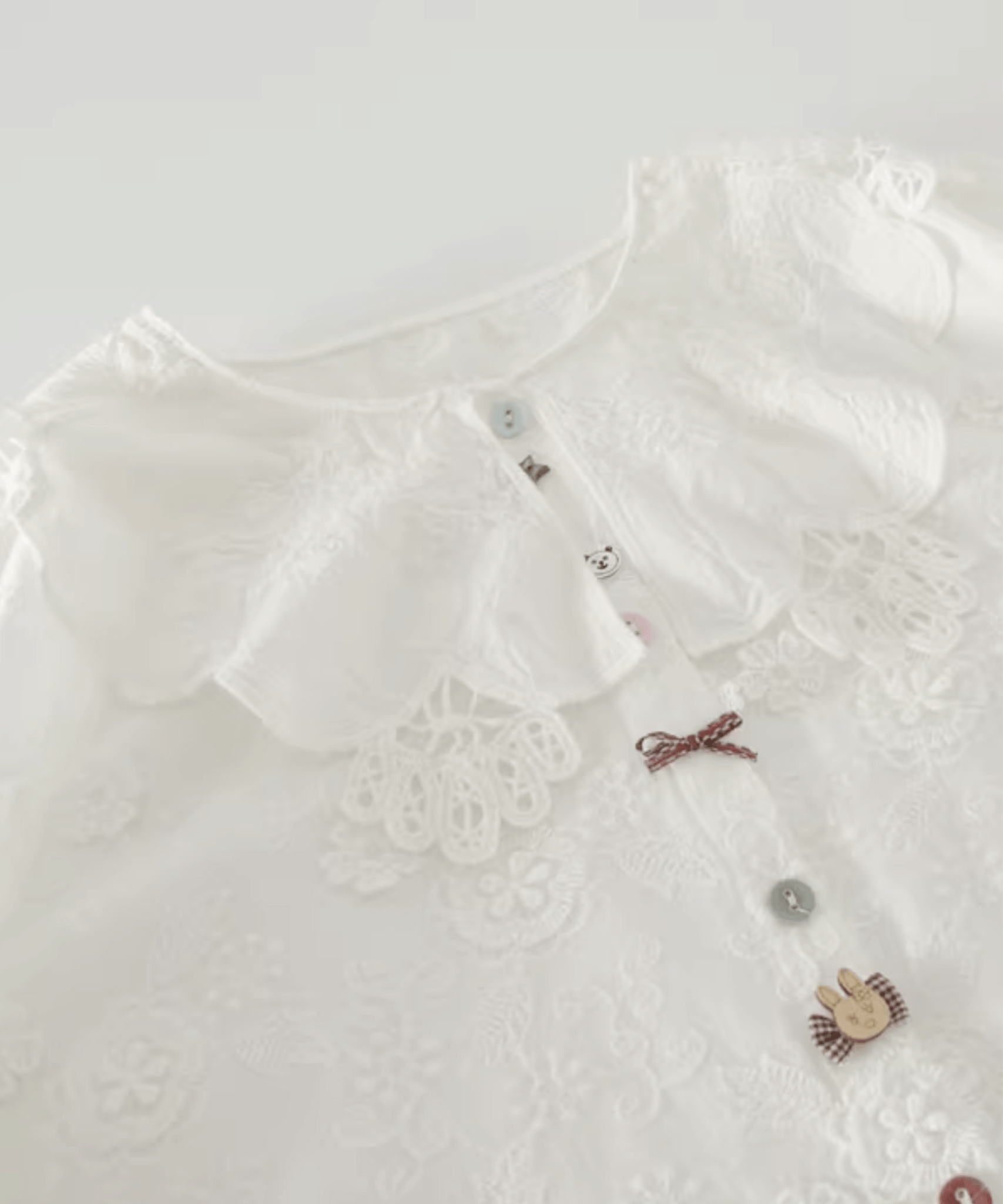 Mori Sweet Embroidery Blouse - LOVE POMME POMME