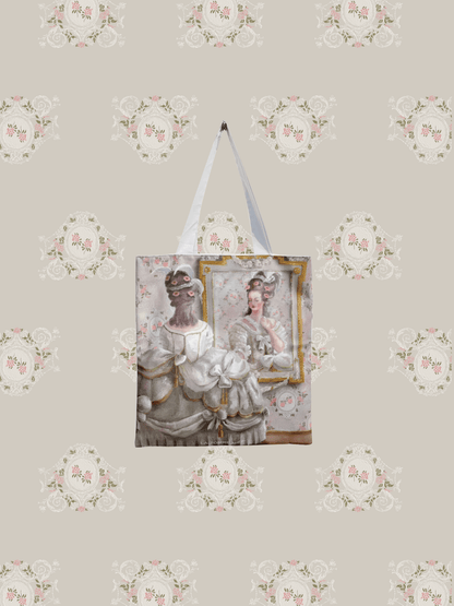 Oil Panting Tote Bag - LOVE POMME POMME