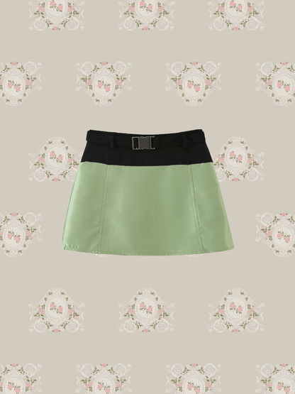 Patch Color Pants Skirt - LOVE POMME POMME