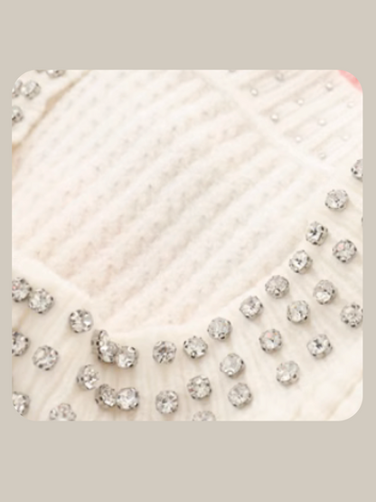 Crystal Beading Cardigan 