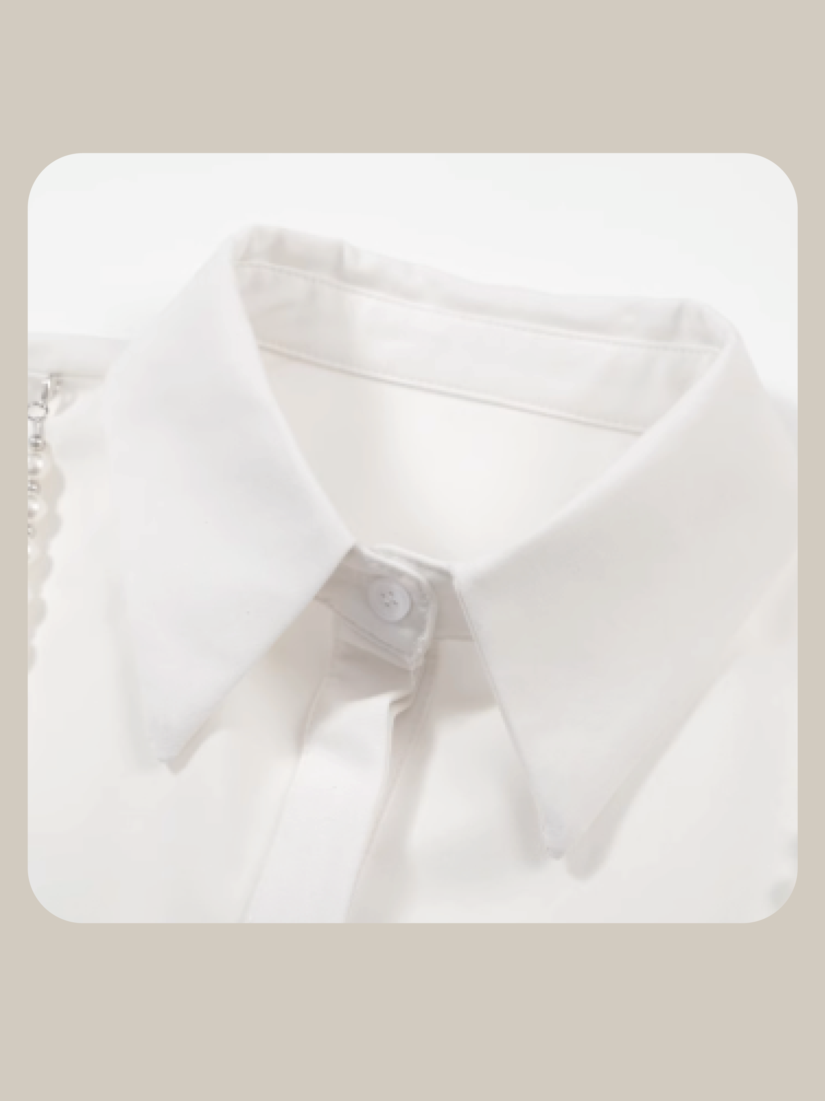 Sweet Pearl Chain Ribbon Shirt/スイートパールチェーンリボンシャツ