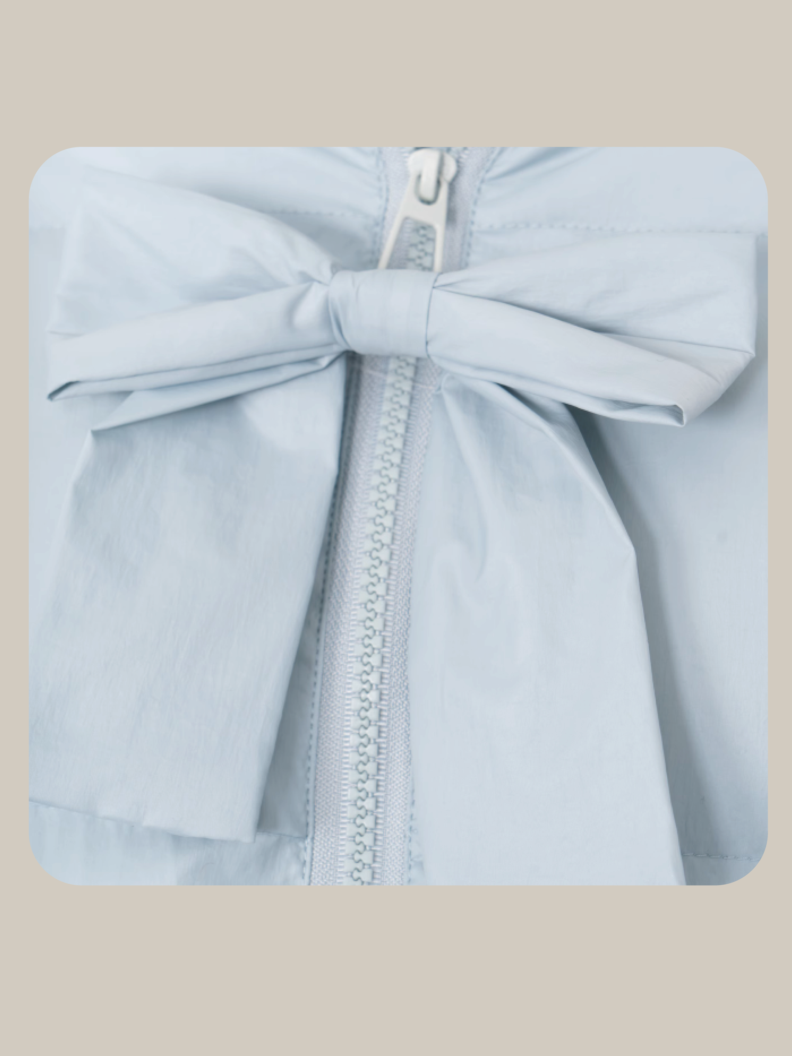 Baby Blue Ribbon Down Coat ベイビーブルー リボン ダウン コート