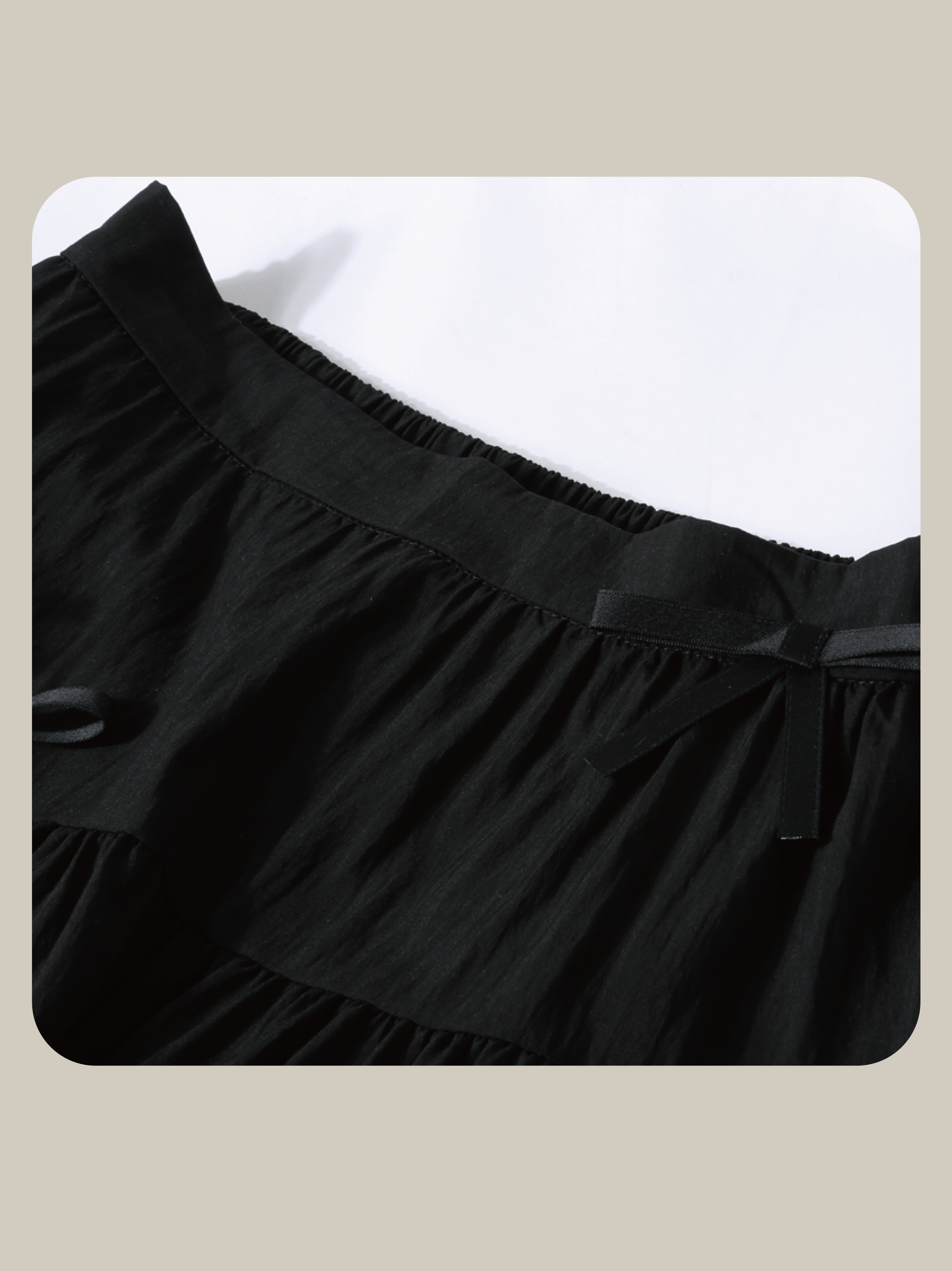 Flared ribbon skirt cheap