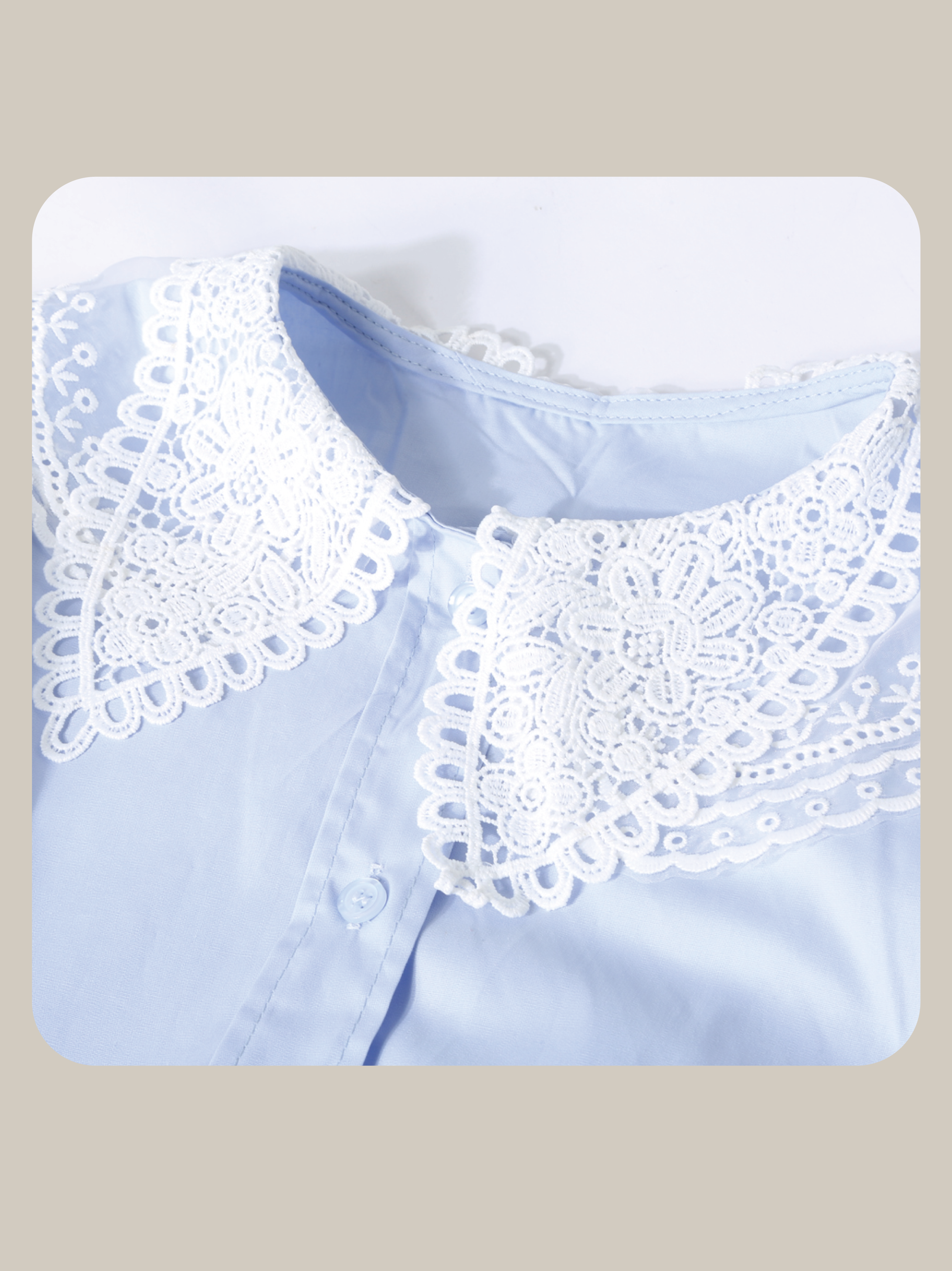 Double Lace Collar Shirt 