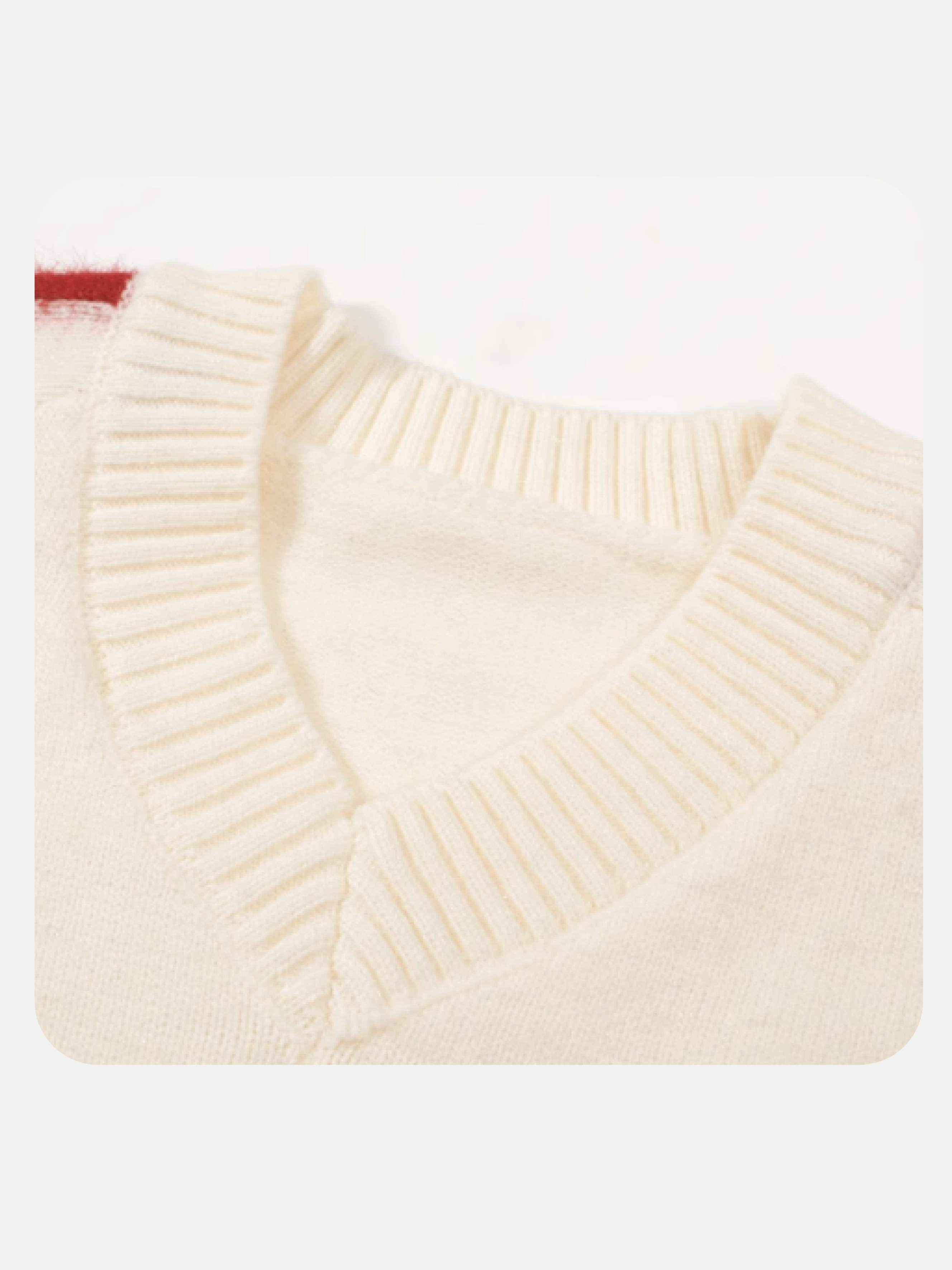 V-neck Piping Sweater 