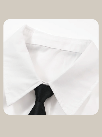 Smile Face Tie Shirt 