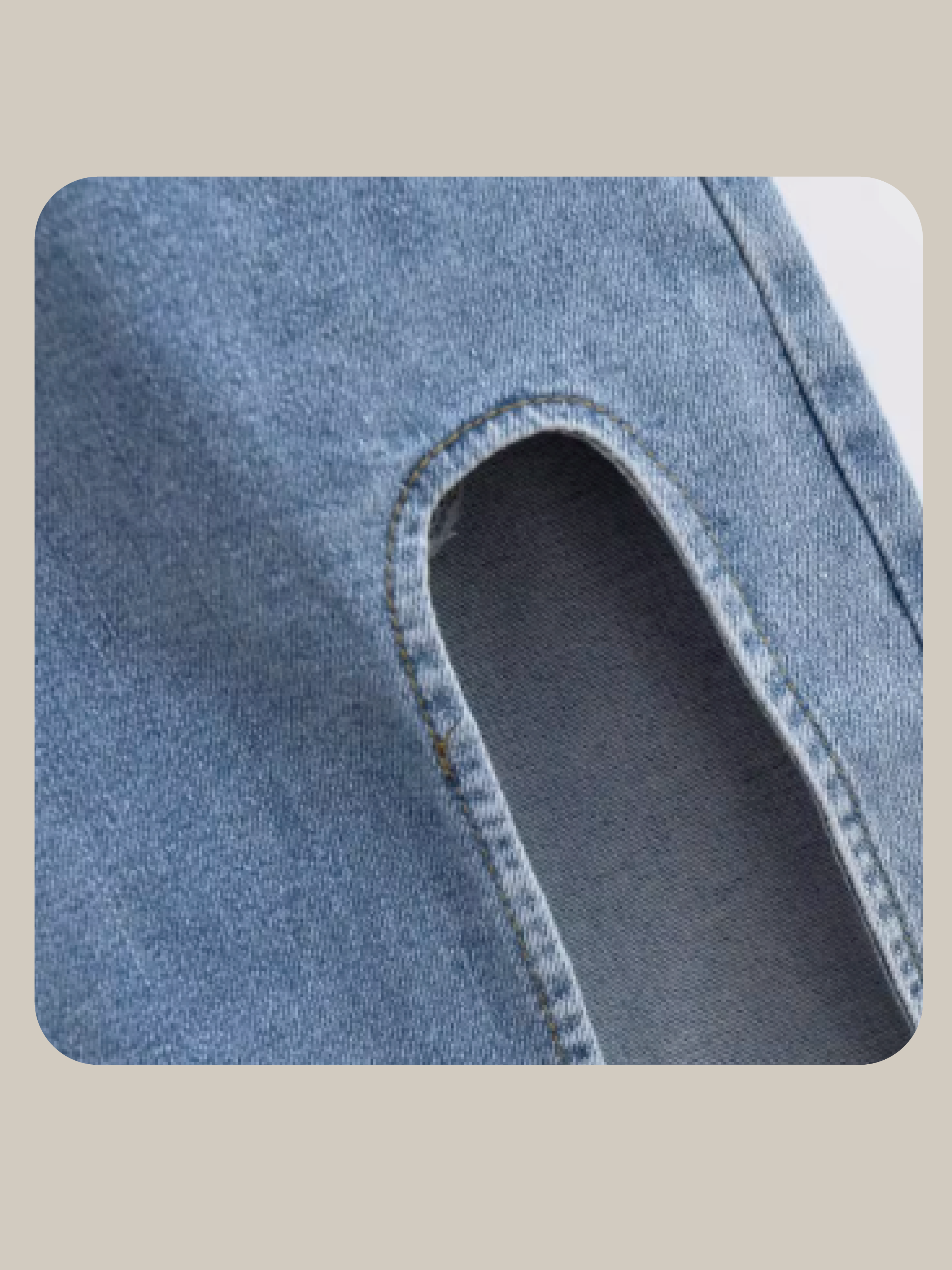 High Slit Denim Skirt 