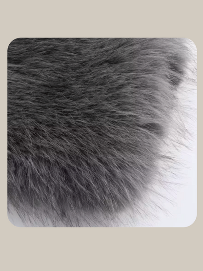 Gray Shearling Faux Fur Coat Gray Shearling Faux Fur Coat 