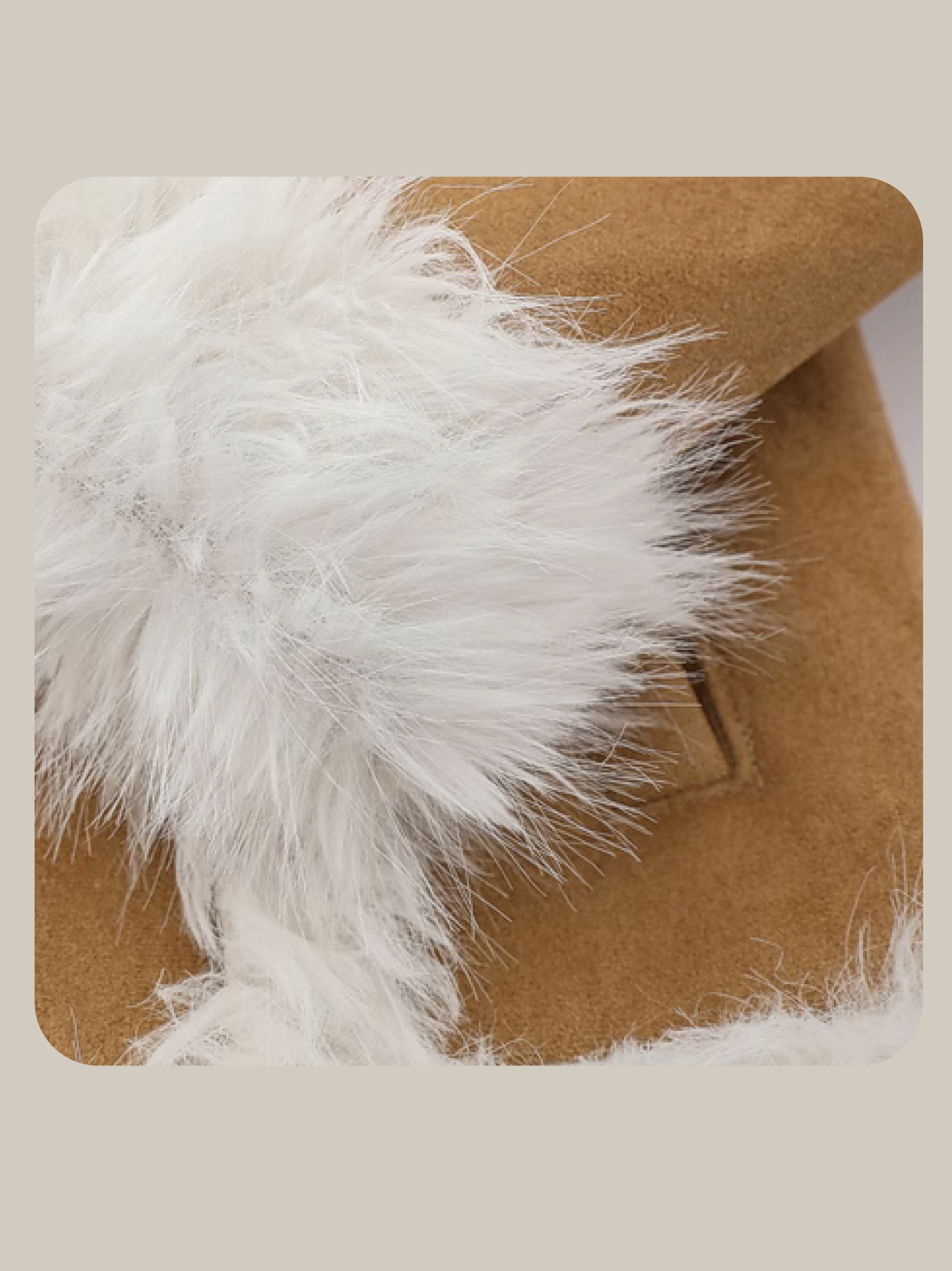 Cozy Fur Stitching Short Coat 