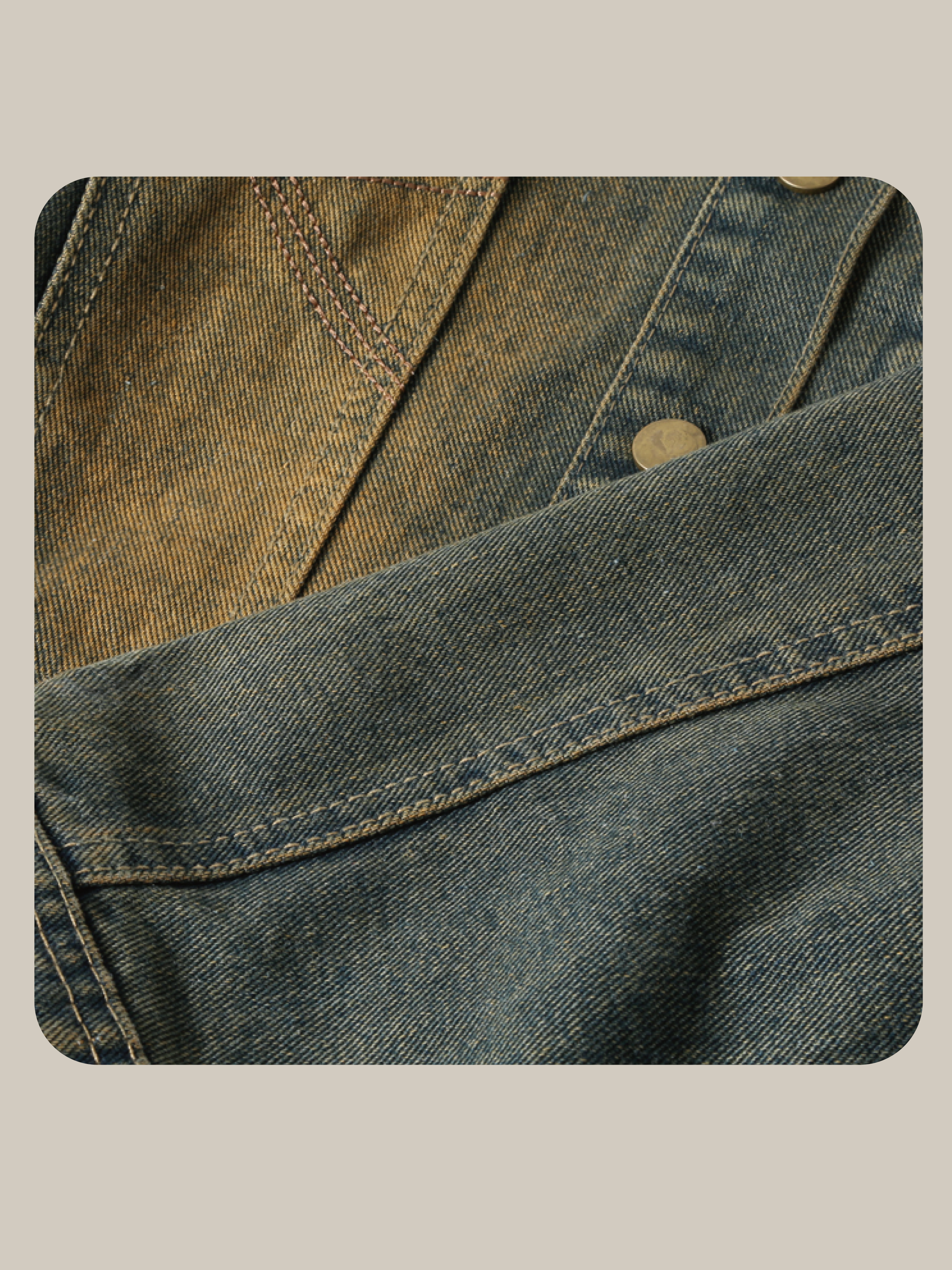 Stand Collar Short Denim Jacket/スタンドカラーショートデニムジャケット