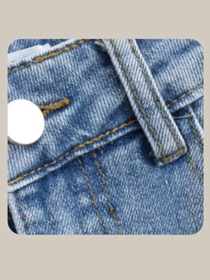 High Slit Denim Skirt 
