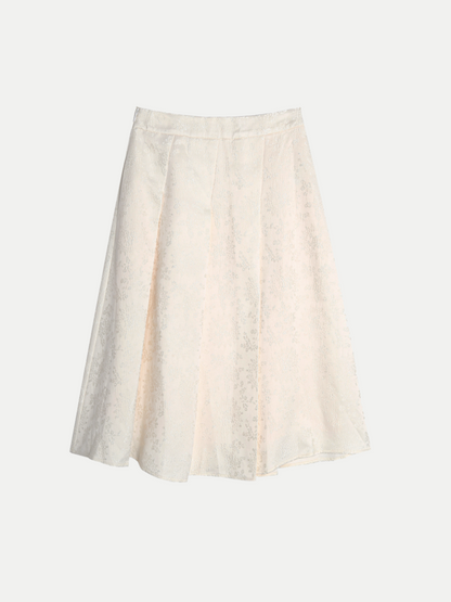 Floral Jacquard Skirt