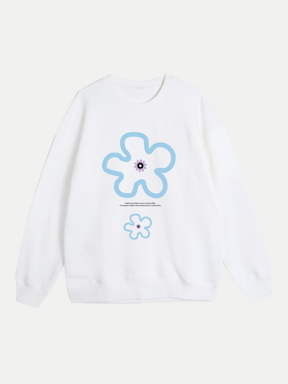 Pre-order item: LA POMME petit+ Flower Sketch Sweater 