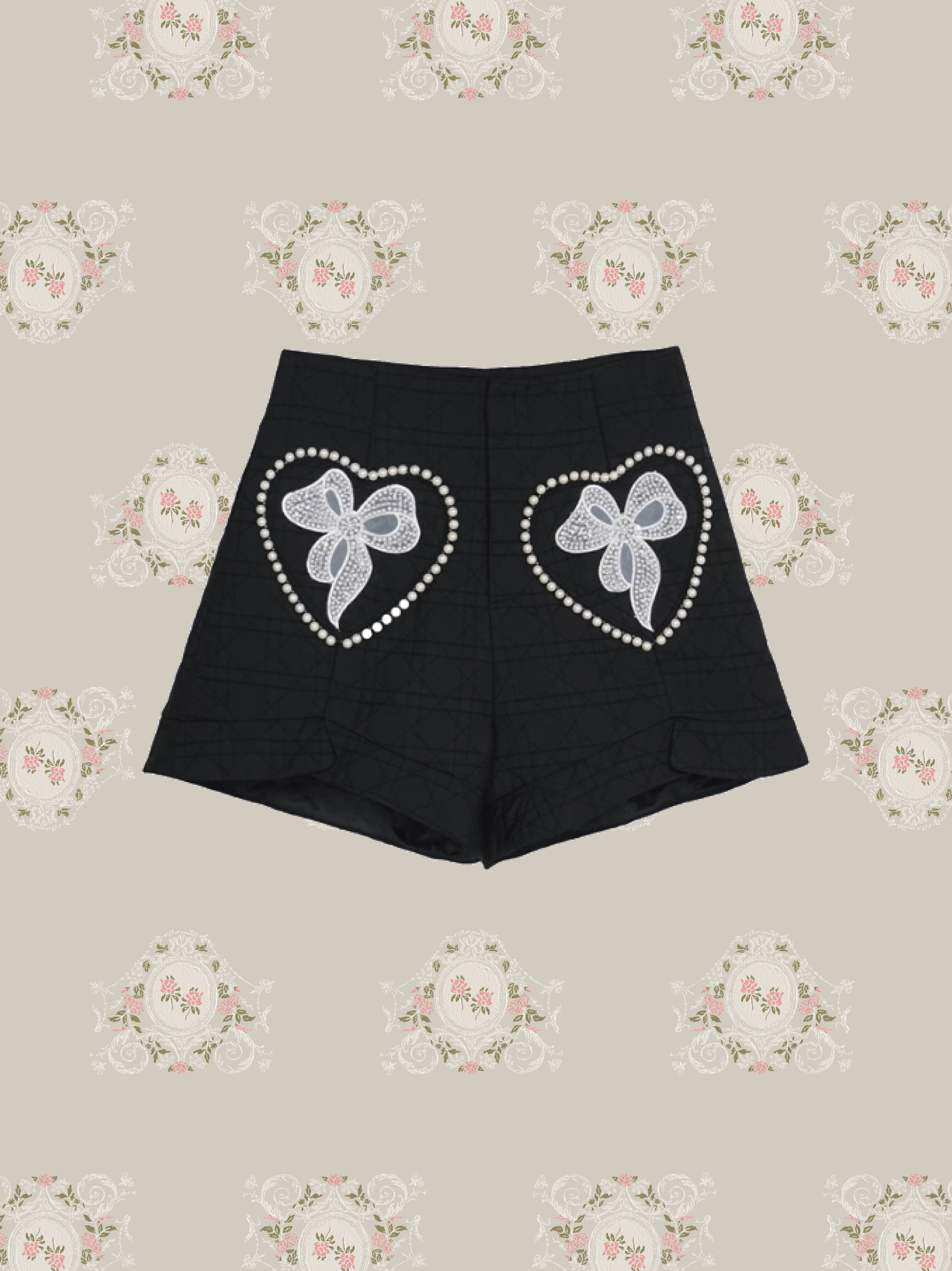 Retro Pearl Deco Short Pants/レトロパールデコショートパンツ
