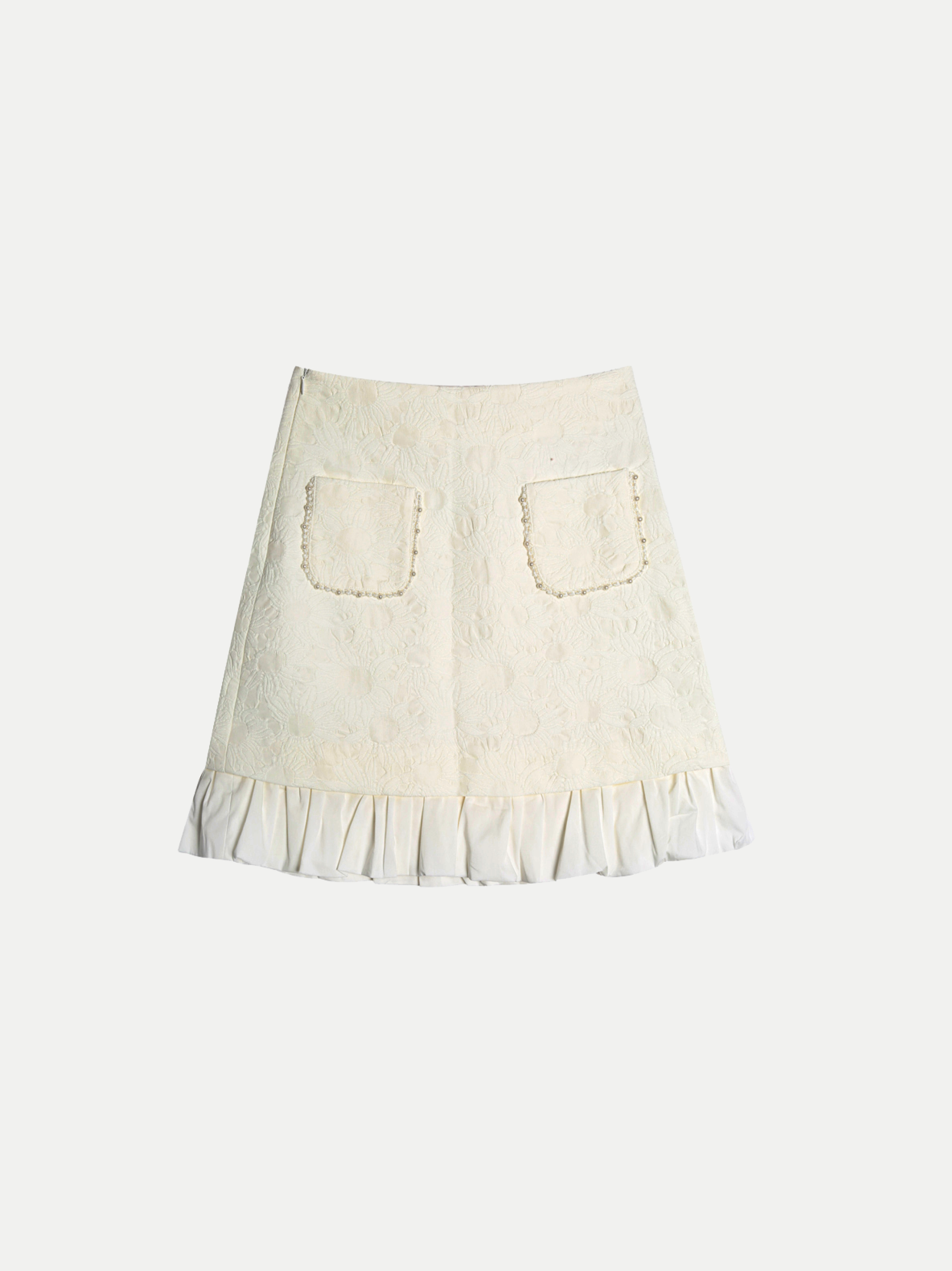 Jacquard Pearl Deco Skirt