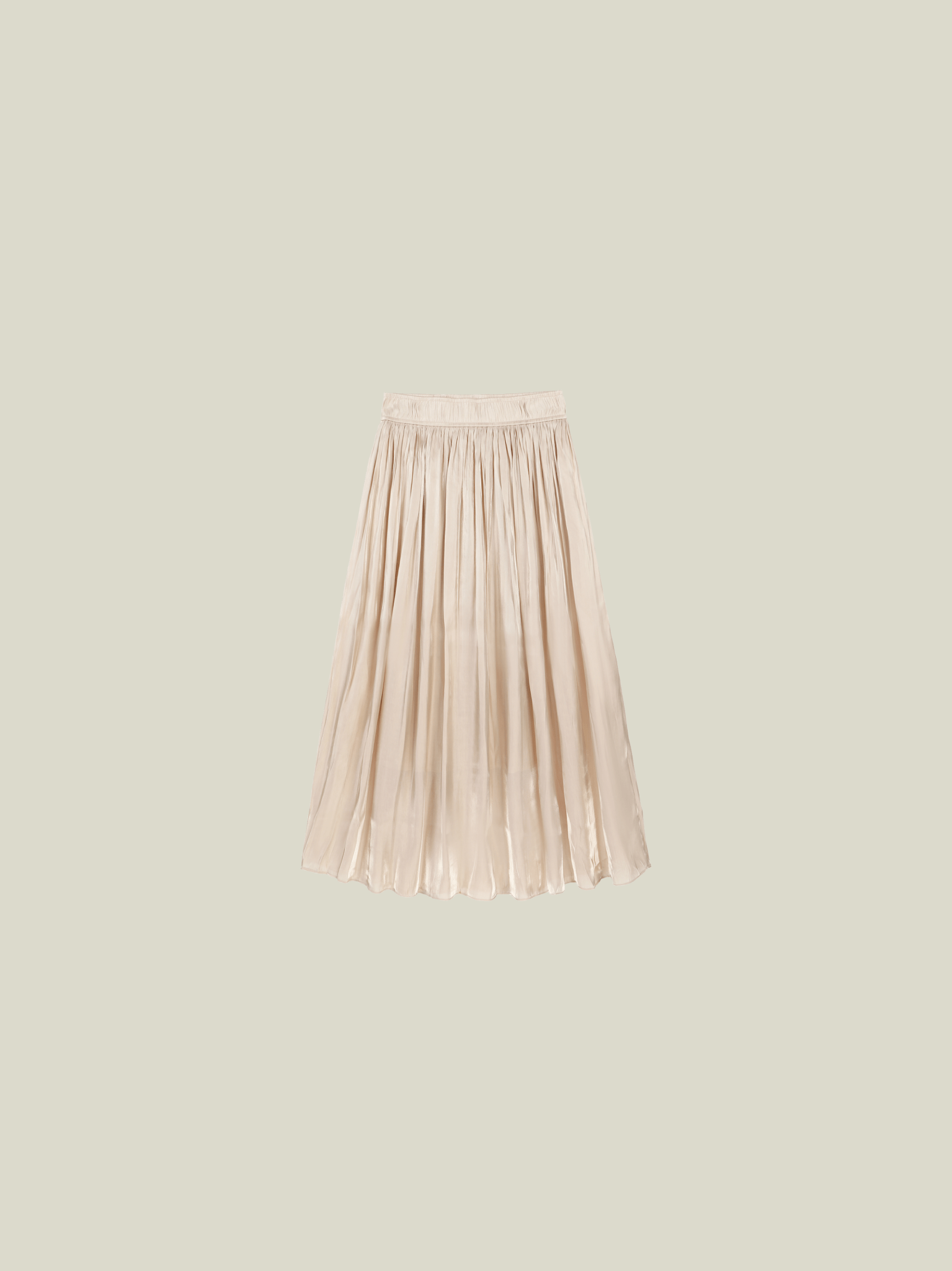 Pleats Shiny Skirt - LOVE POMME POMME