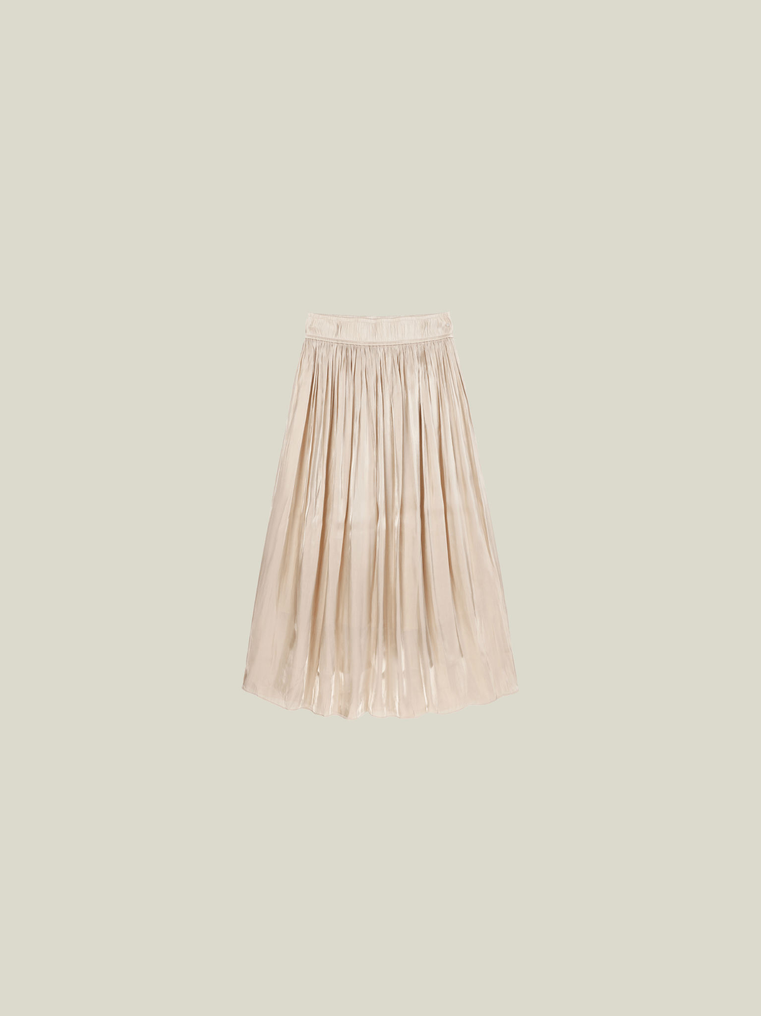 Pleats Shiny Skirt - LOVE POMME POMME