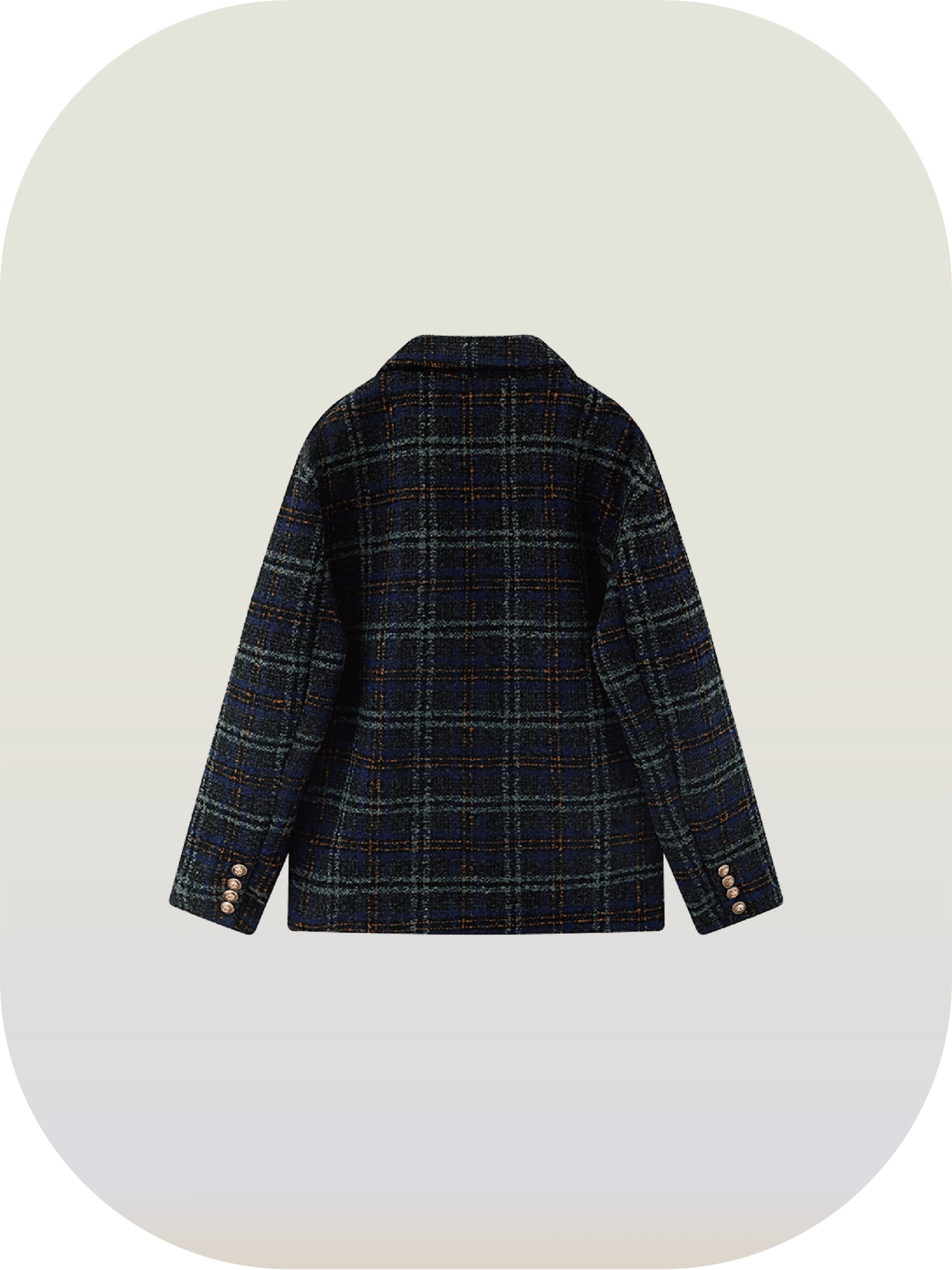 Preppy Style Check Coat - LOVE POMME POMME