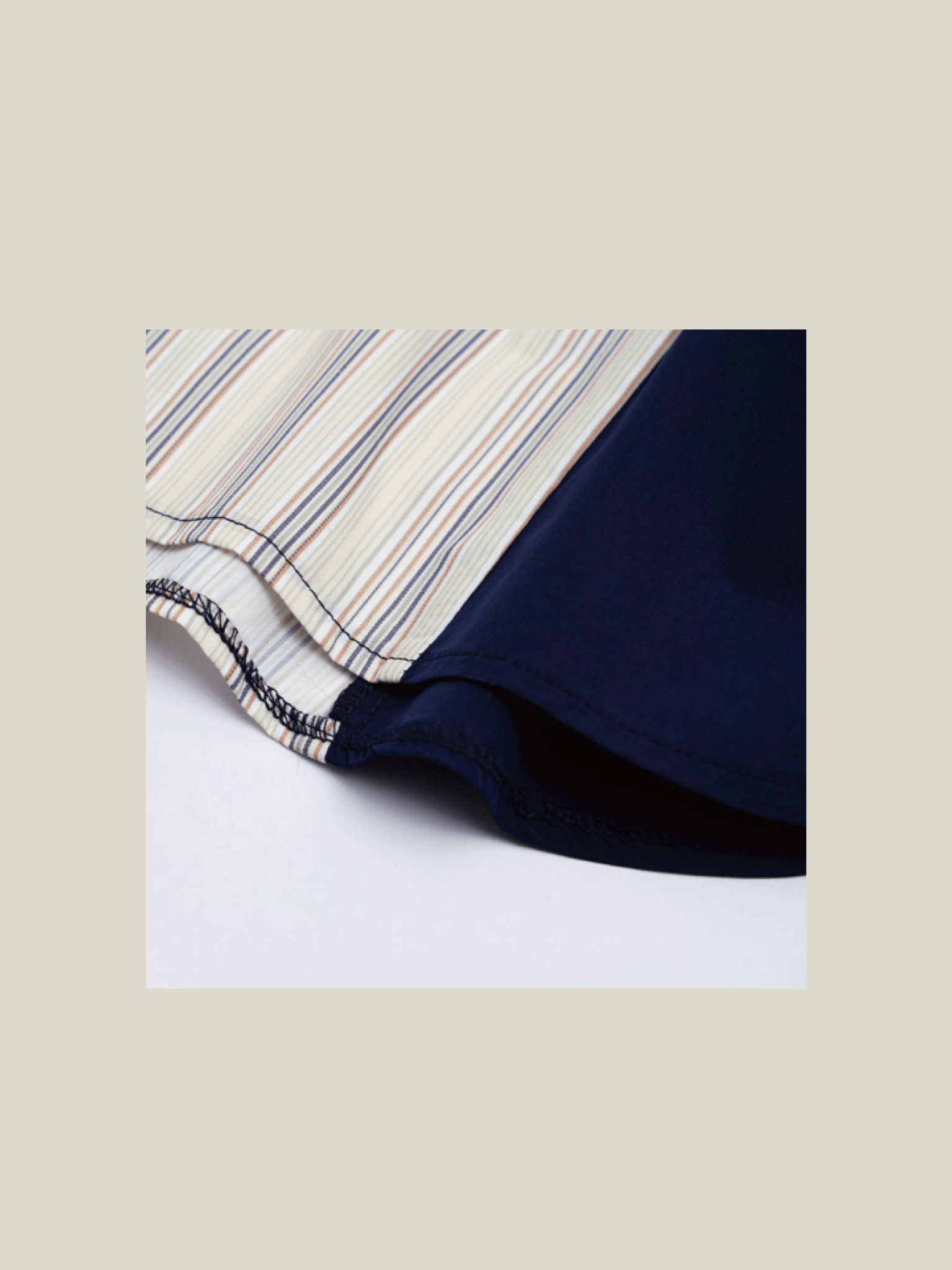 Print Knit Patchwork Shirt - LOVE POMME POMME