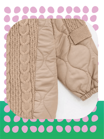 Puffer Patch Knit Tops - LOVE POMME POMME