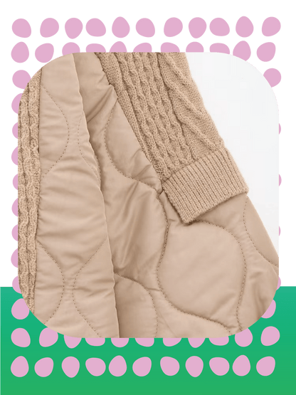 Puffer Patch Knit Tops - LOVE POMME POMME