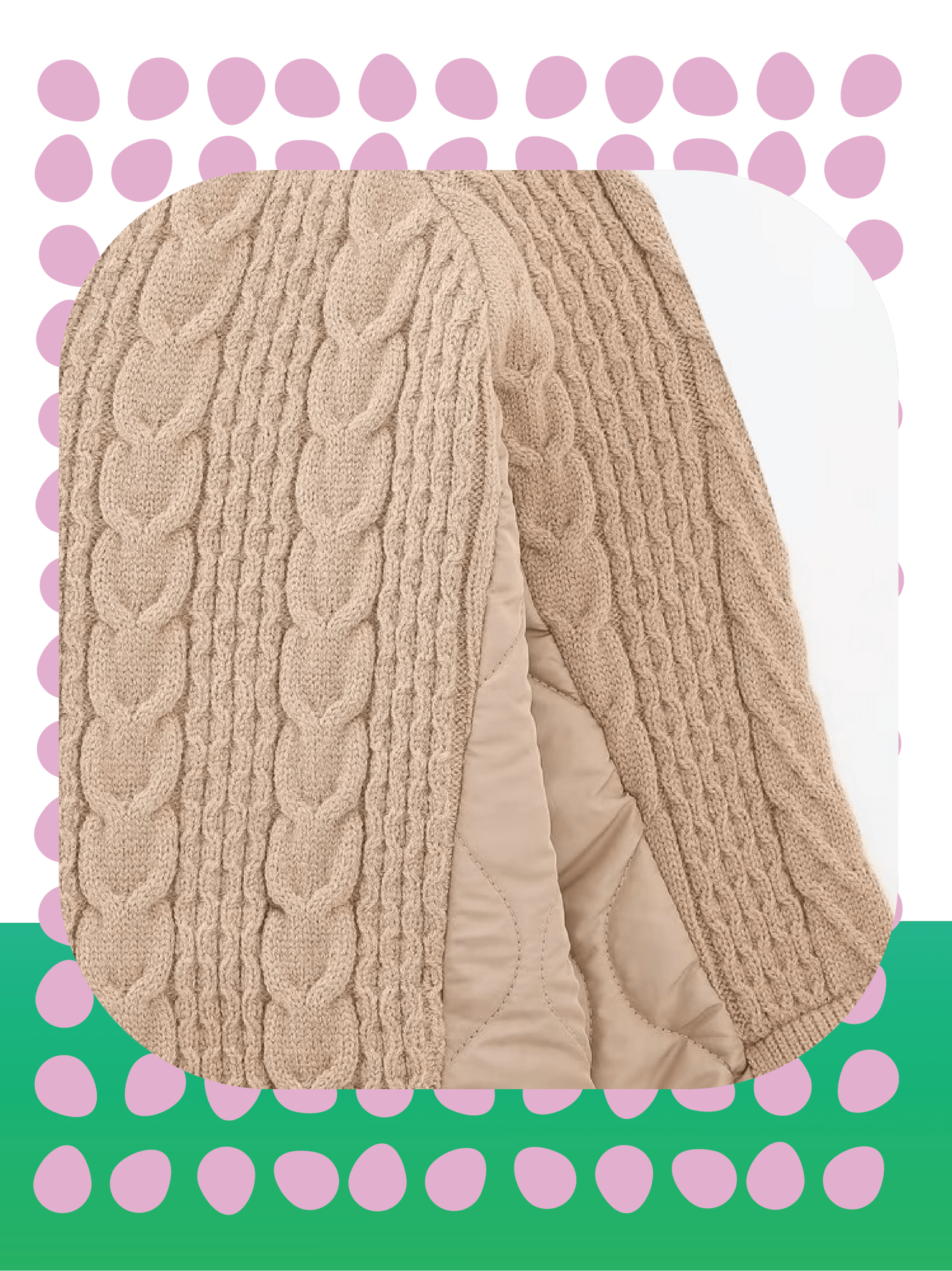 Puffer Patch Knit Tops - LOVE POMME POMME