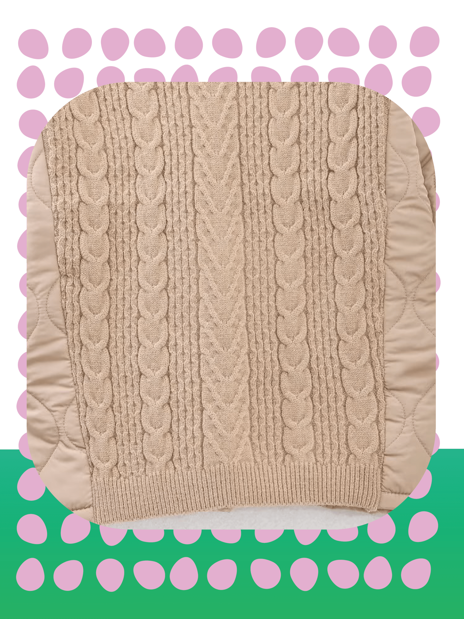 Puffer Patch Knit Tops - LOVE POMME POMME