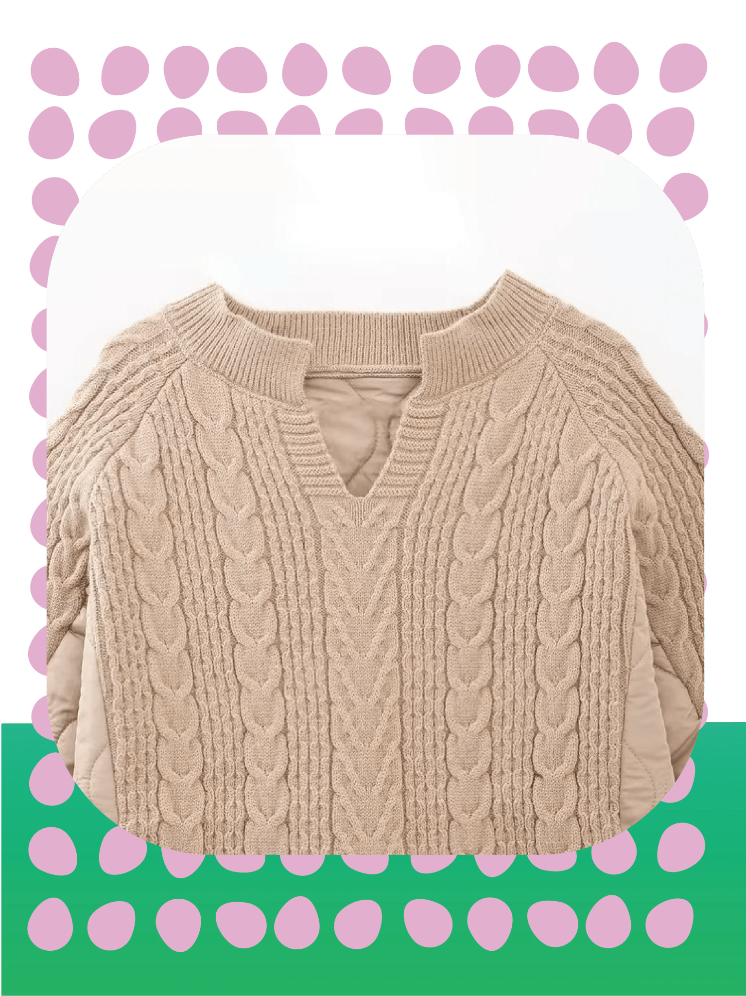 Puffer Patch Knit Tops - LOVE POMME POMME