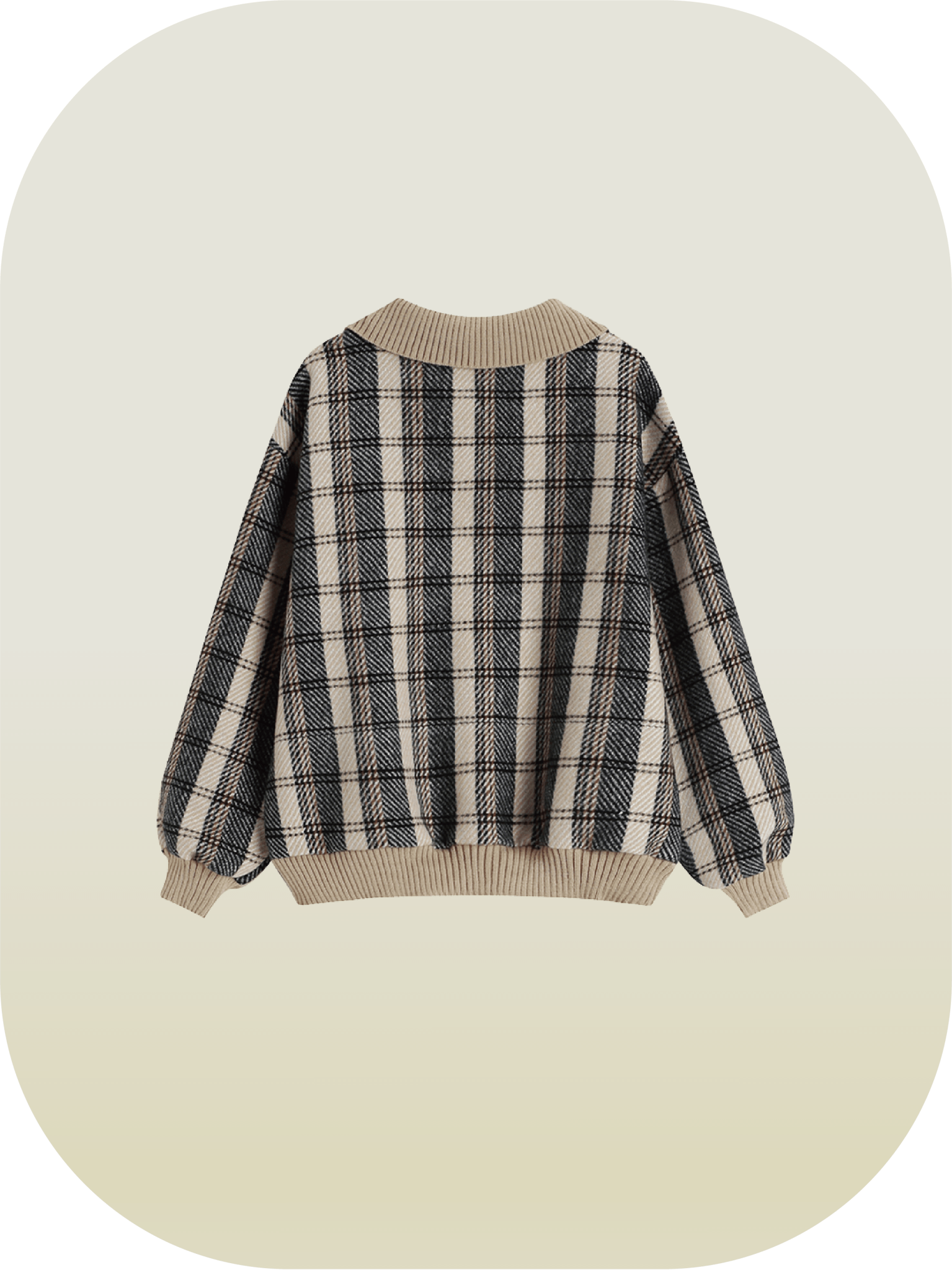 Pullover Check Knit - LOVE POMME POMME