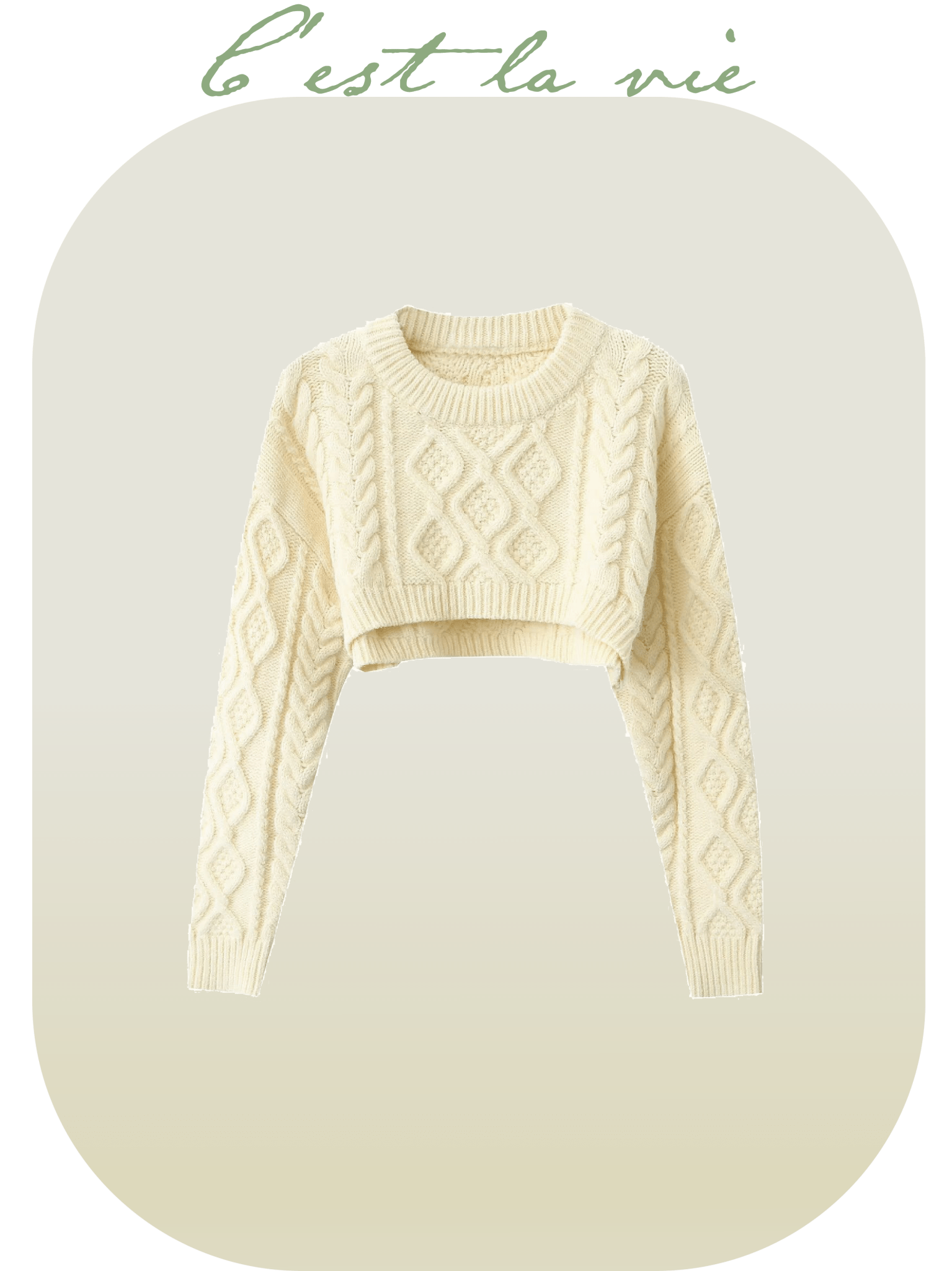 Pullover Knit Short Tops - LOVE POMME POMME