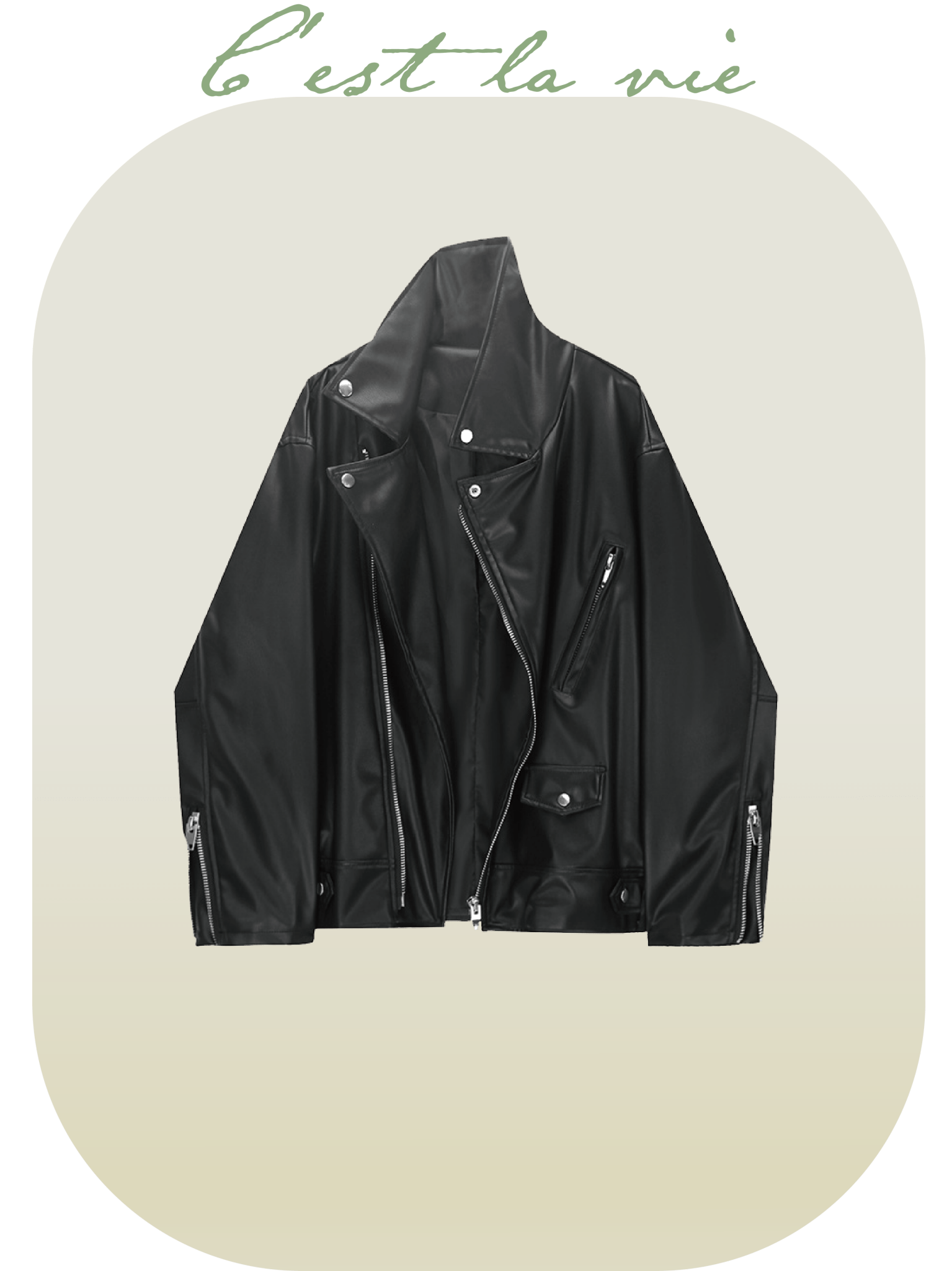 Punk Motorcycle Jacket - LOVE POMME POMME