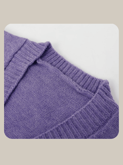 Purple Camisole Knit Set-Up - LOVE POMME POMME