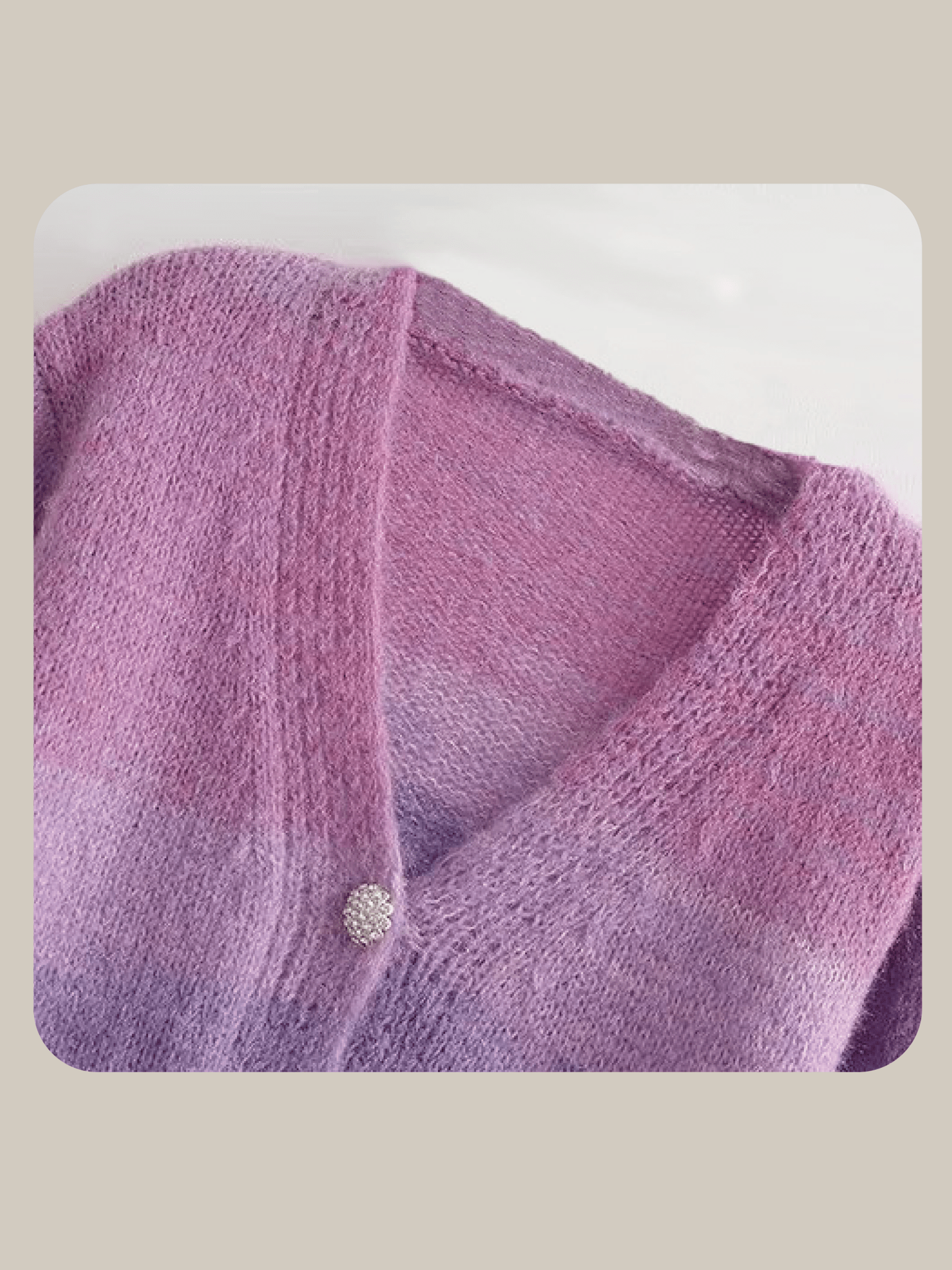 Purple Gradient Cardigan - LOVE POMME POMME