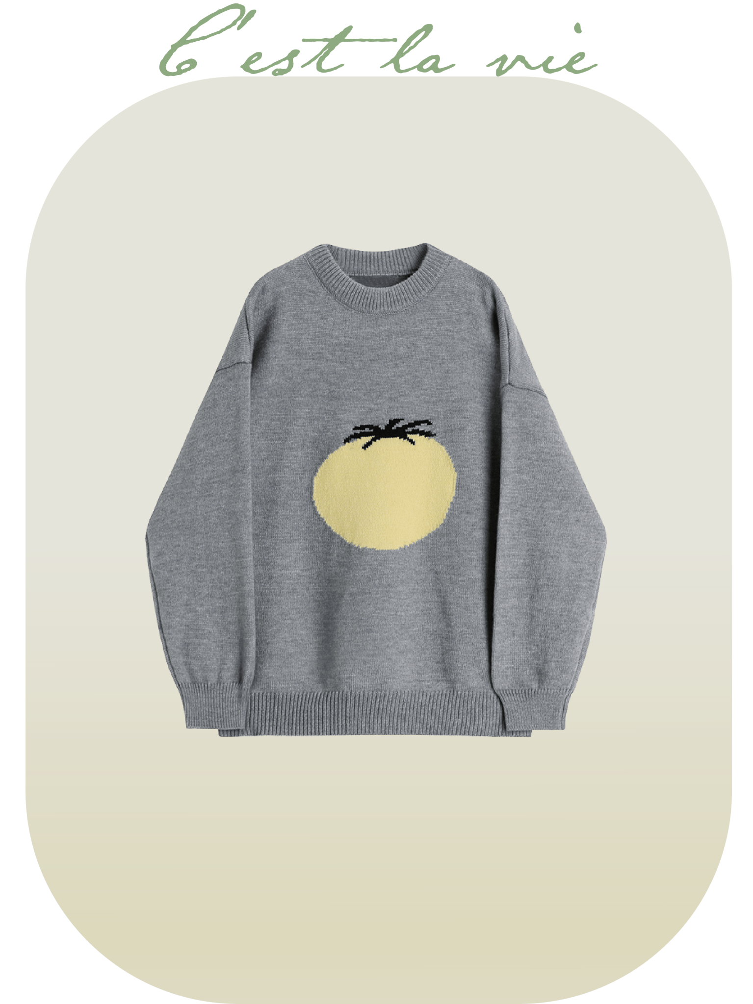 Relaxed Fruits Pattern Knit - LOVE POMME POMME