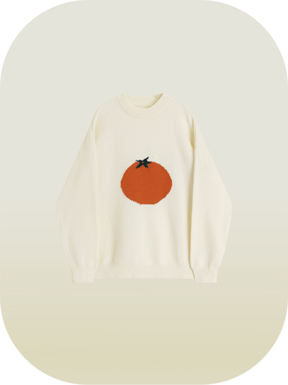 Relaxed Fruits Pattern Knit - LOVE POMME POMME