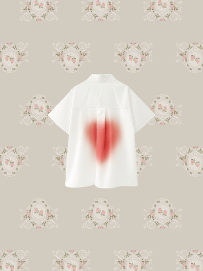 Render Heart Print Shirt - LOVE POMME POMME