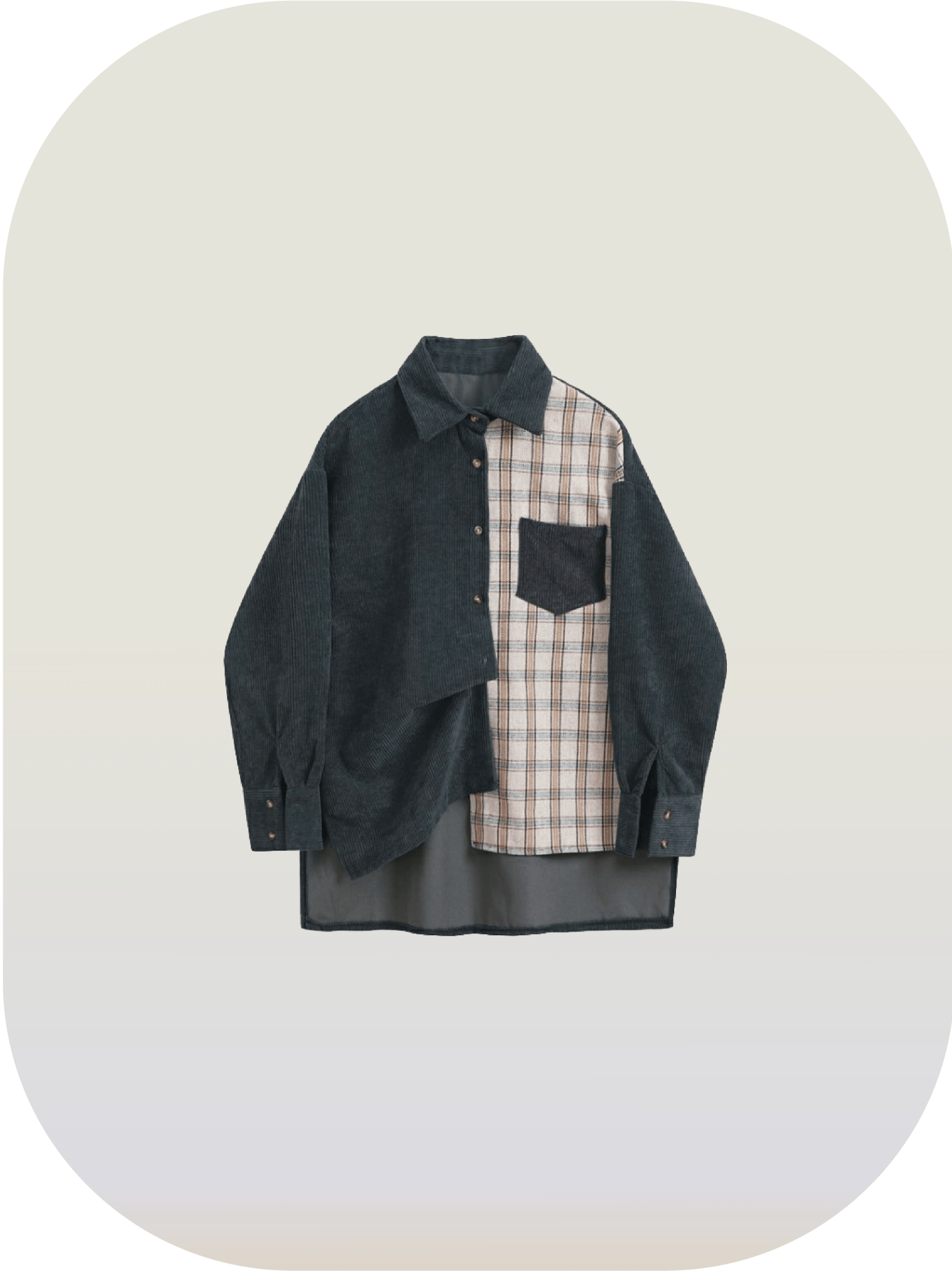 Retro Check Patch Shirt - LOVE POMME POMME