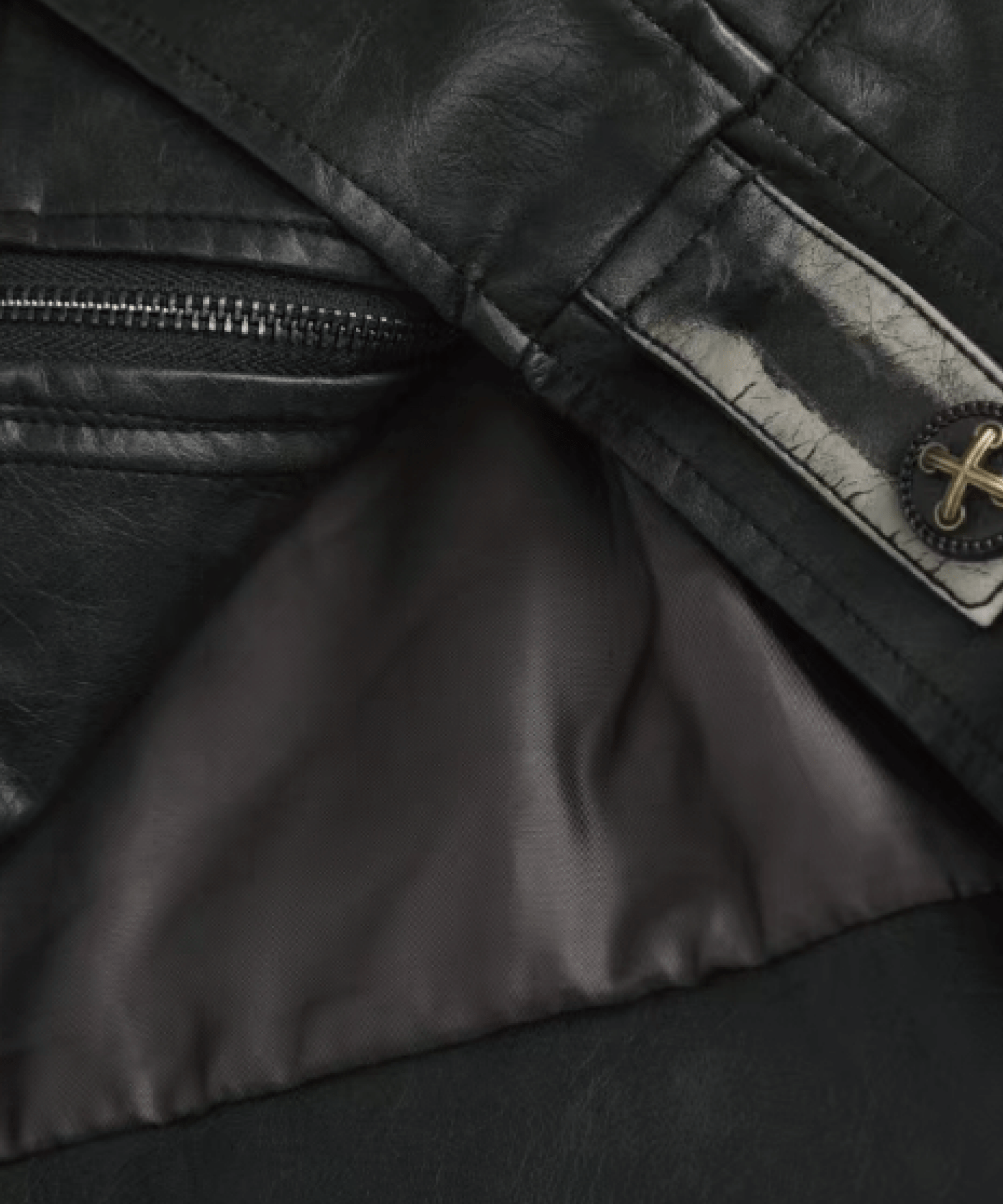 Retro Motorcycle Leather Jacket レトロモーターサイクルレザージャケット - LOVE POMME POMME