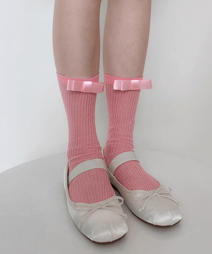 Ribbon Sheer Socks リボンシアーソックス - LOVE POMME POMME