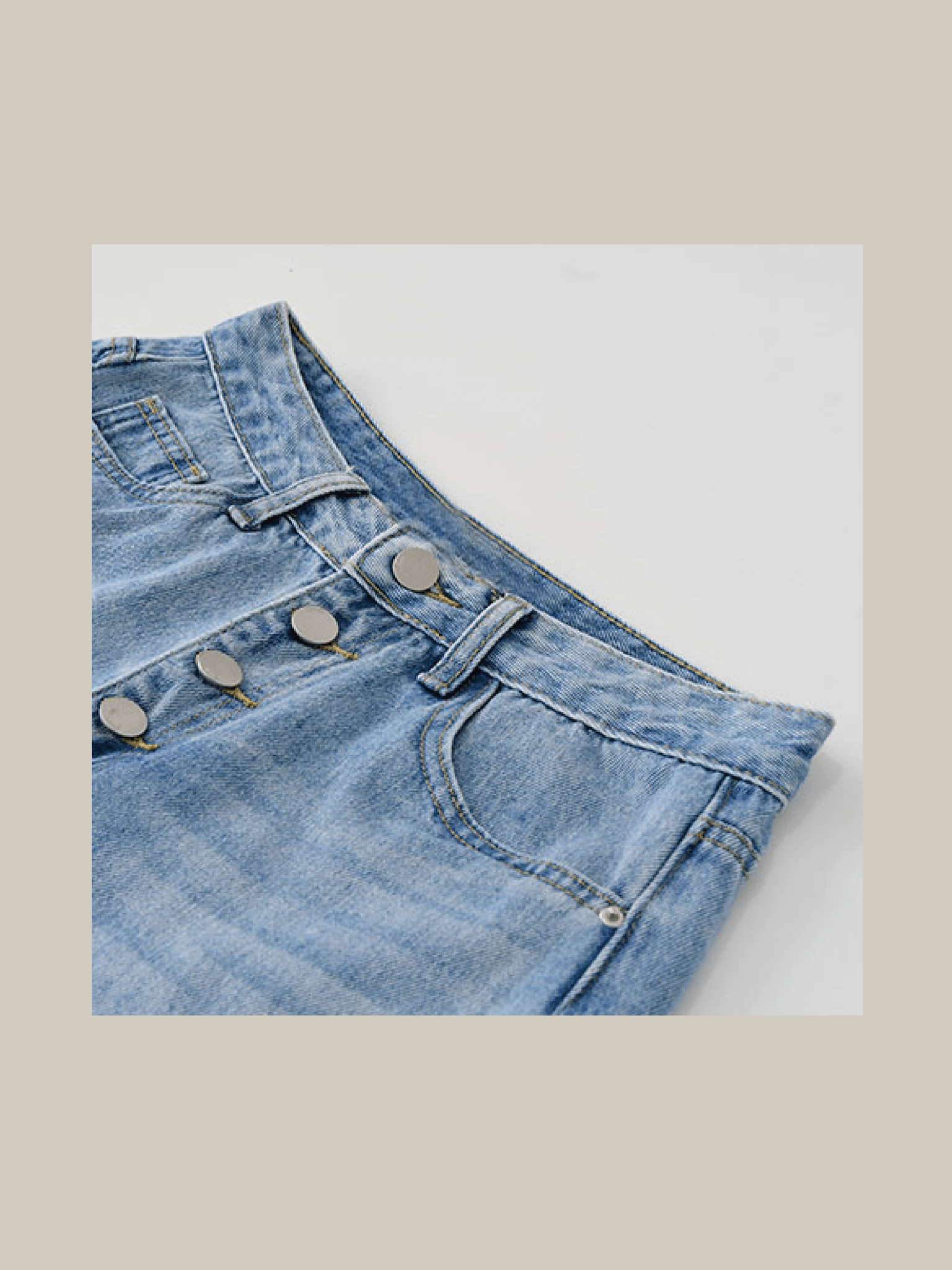 Ripped Edges Denim Short Pants - LOVE POMME POMME