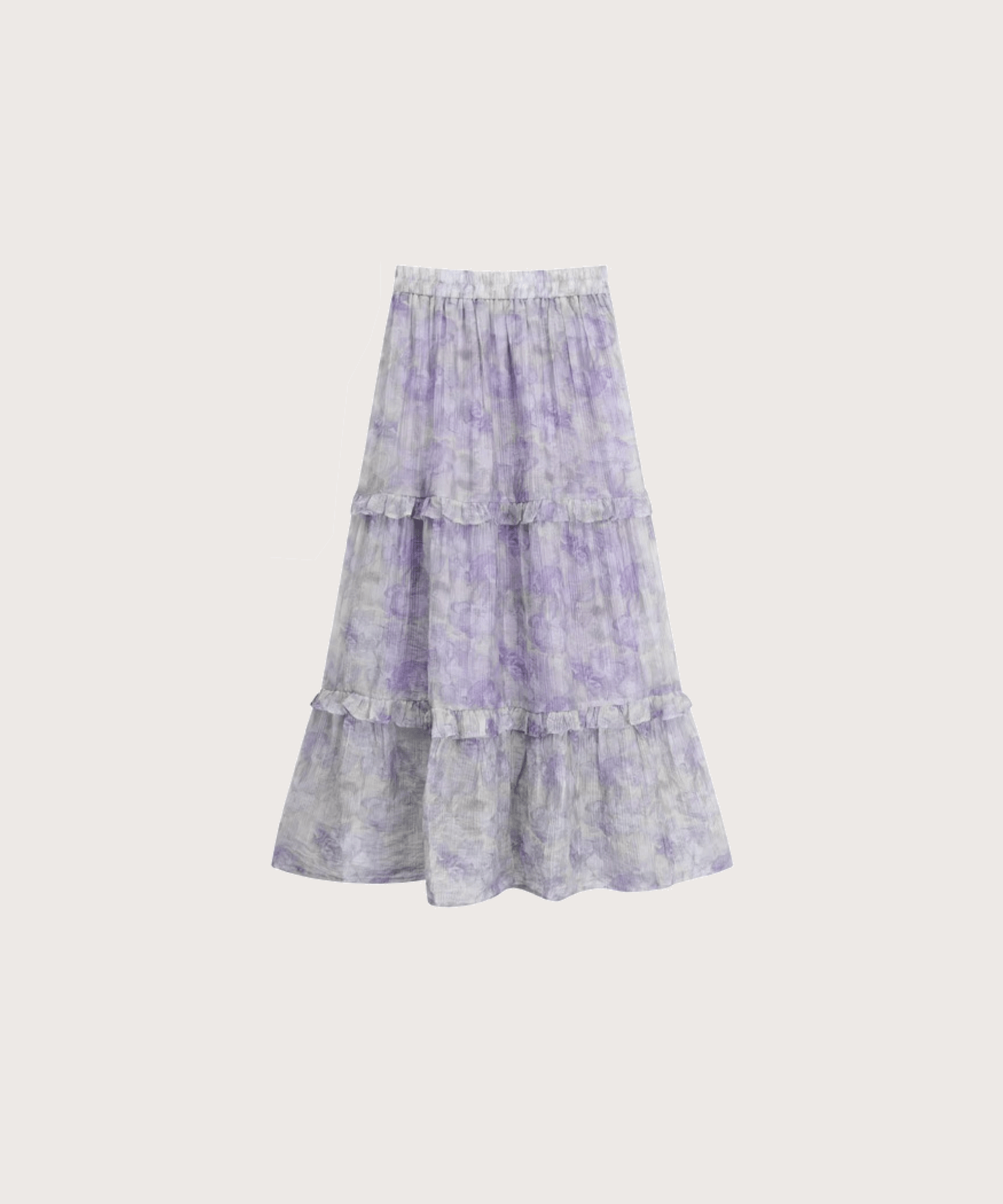 Romantic Purple Floral Set Up ロマンチックパープル花柄セットアップ - LOVE POMME POMME