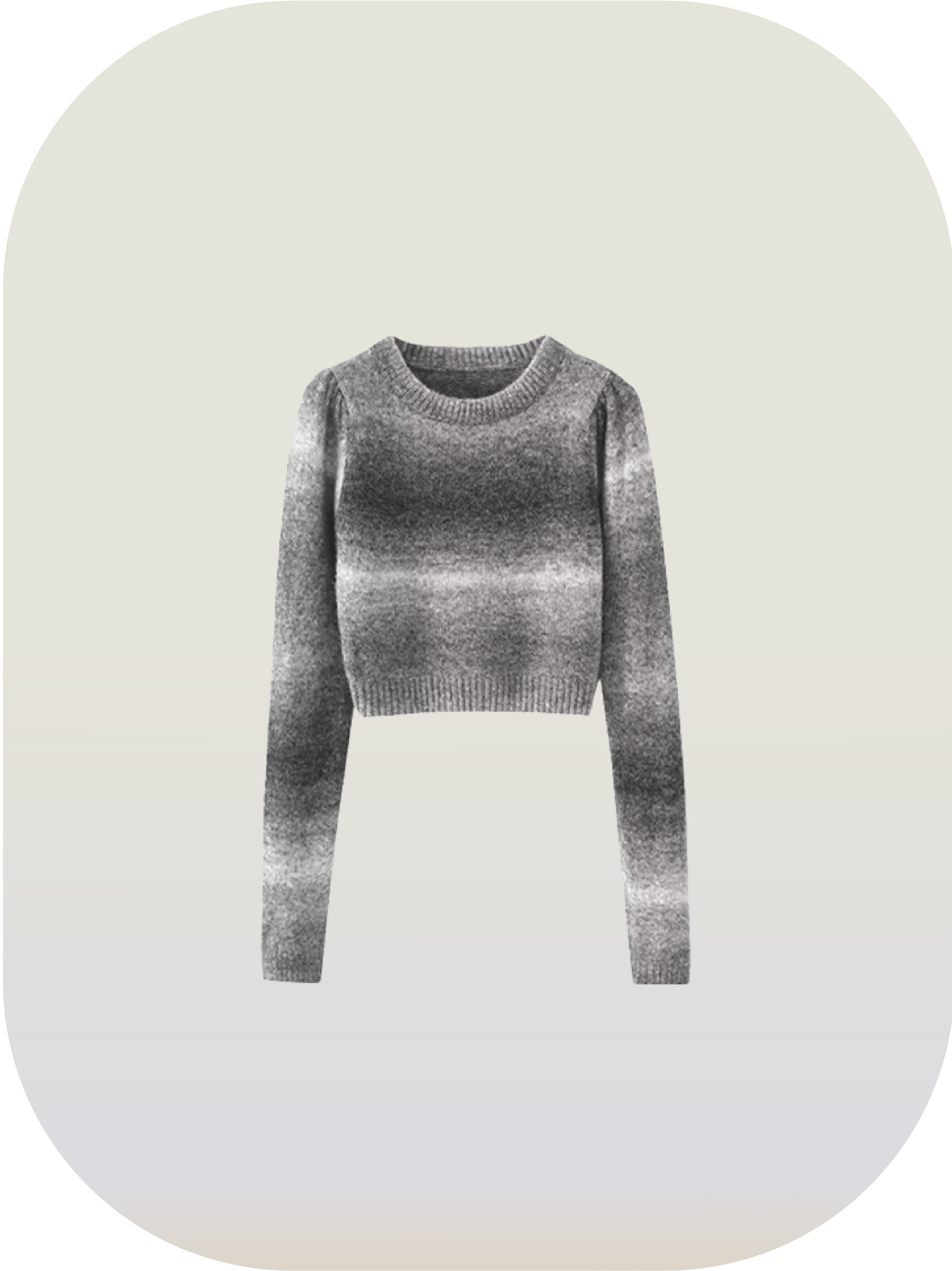 Round Collar Short Sweater - LOVE POMME POMME