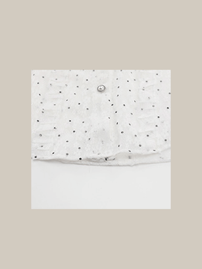 See-Through Dot Lace Shirt - LOVE POMME POMME