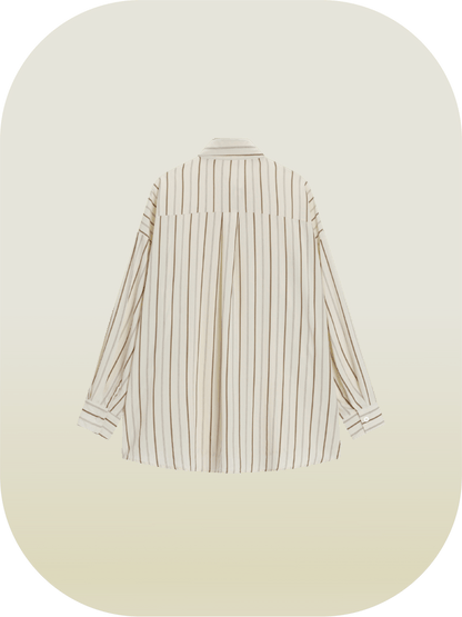 Shawl Stripe Shirt - LOVE POMME POMME