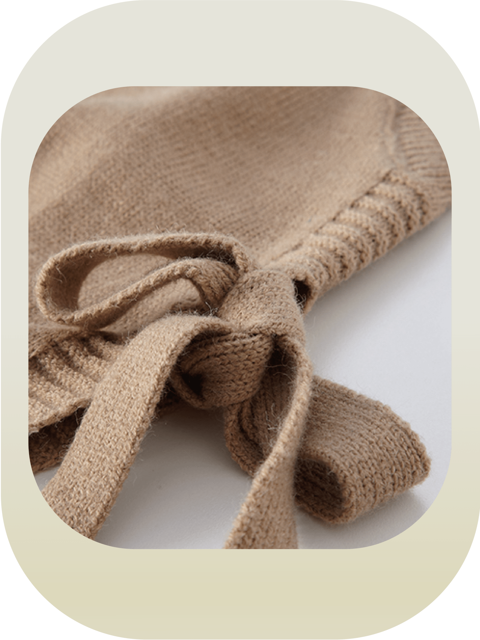 Side Ribbon Embroidery Knit Vest - LOVE POMME POMME