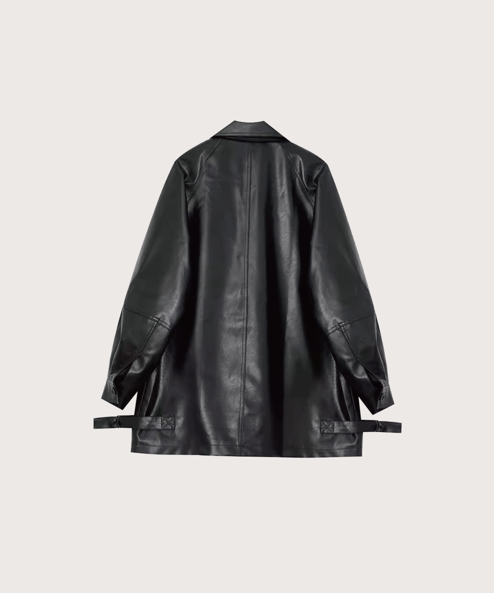 Silhouette Pu Leather Jacket - LOVE POMME POMME