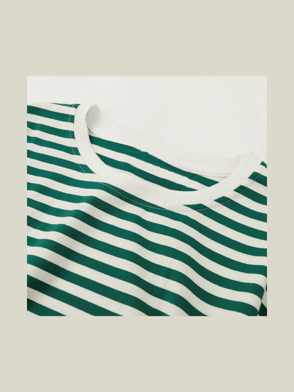 Simple Wasited Stripe T - LOVE POMME POMME