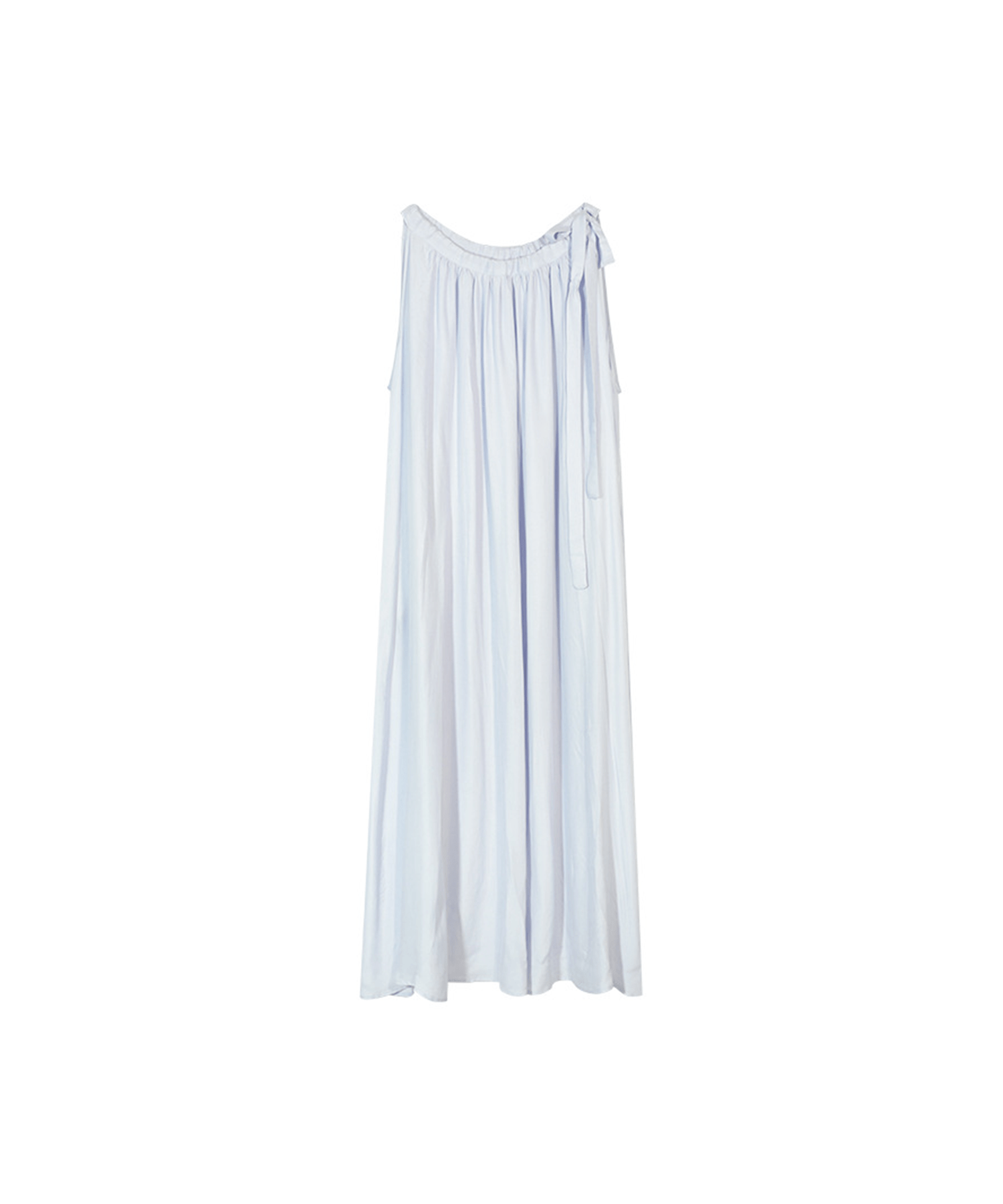 Sleeveless Shirring Long Onepiece - LOVE POMME POMME