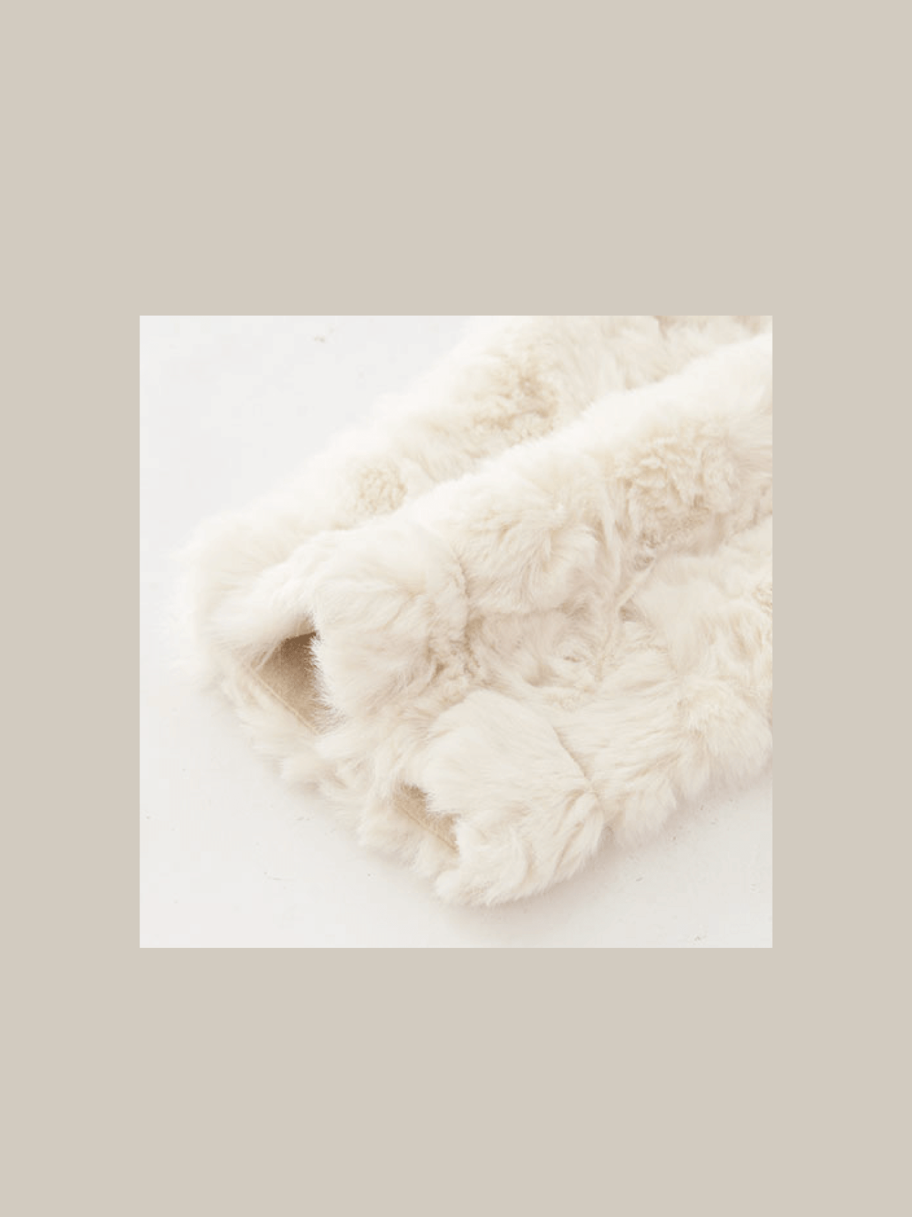 Stand Collar Fur Long Coat - LOVE POMME POMME