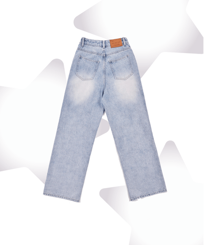 Straight Cut Jeans With Side Seam Design - LOVE POMME POMME